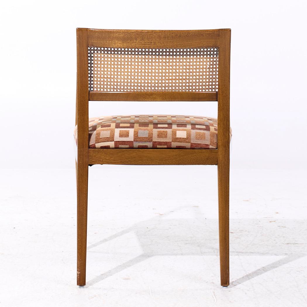 Harvey Probber Mid Century Bleached Mahogany and Cane Dining Chairs - Lot de 6 en vente 7