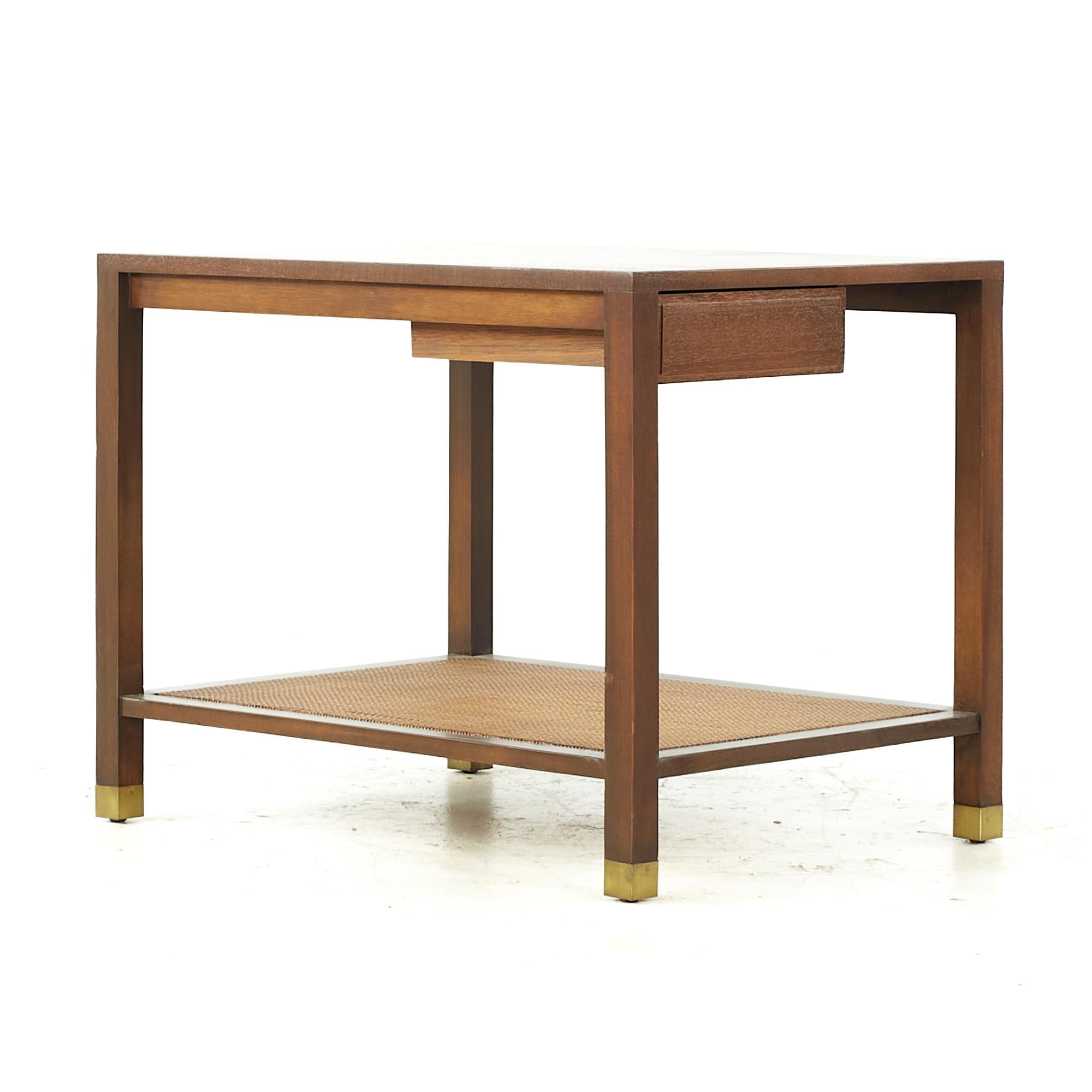 Harvey Probber Midcentury Bleached Mahogany Side Table 2