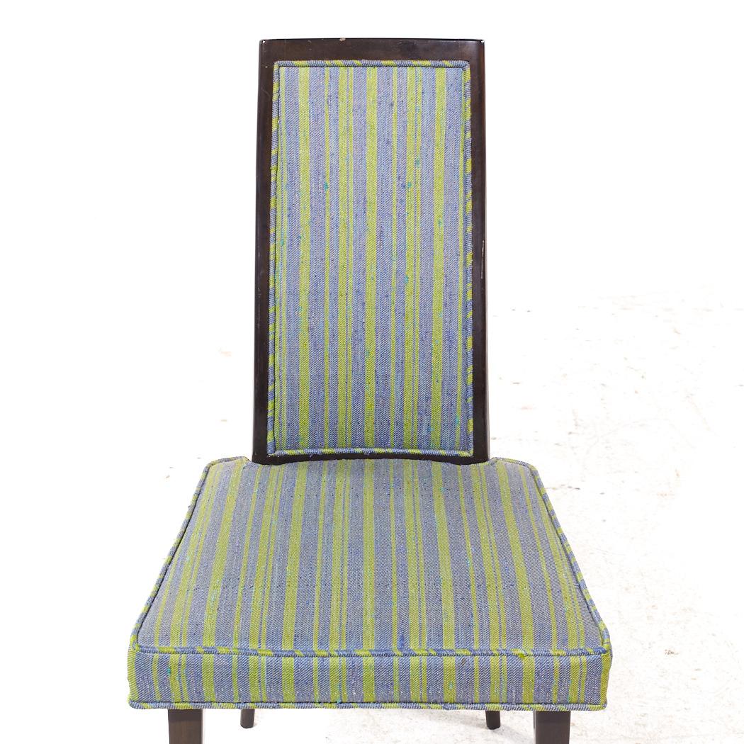 Sedie da pranzo in mogano ebanizzato del Mid Century di Harvey Probber - Set di 4 in vendita 2