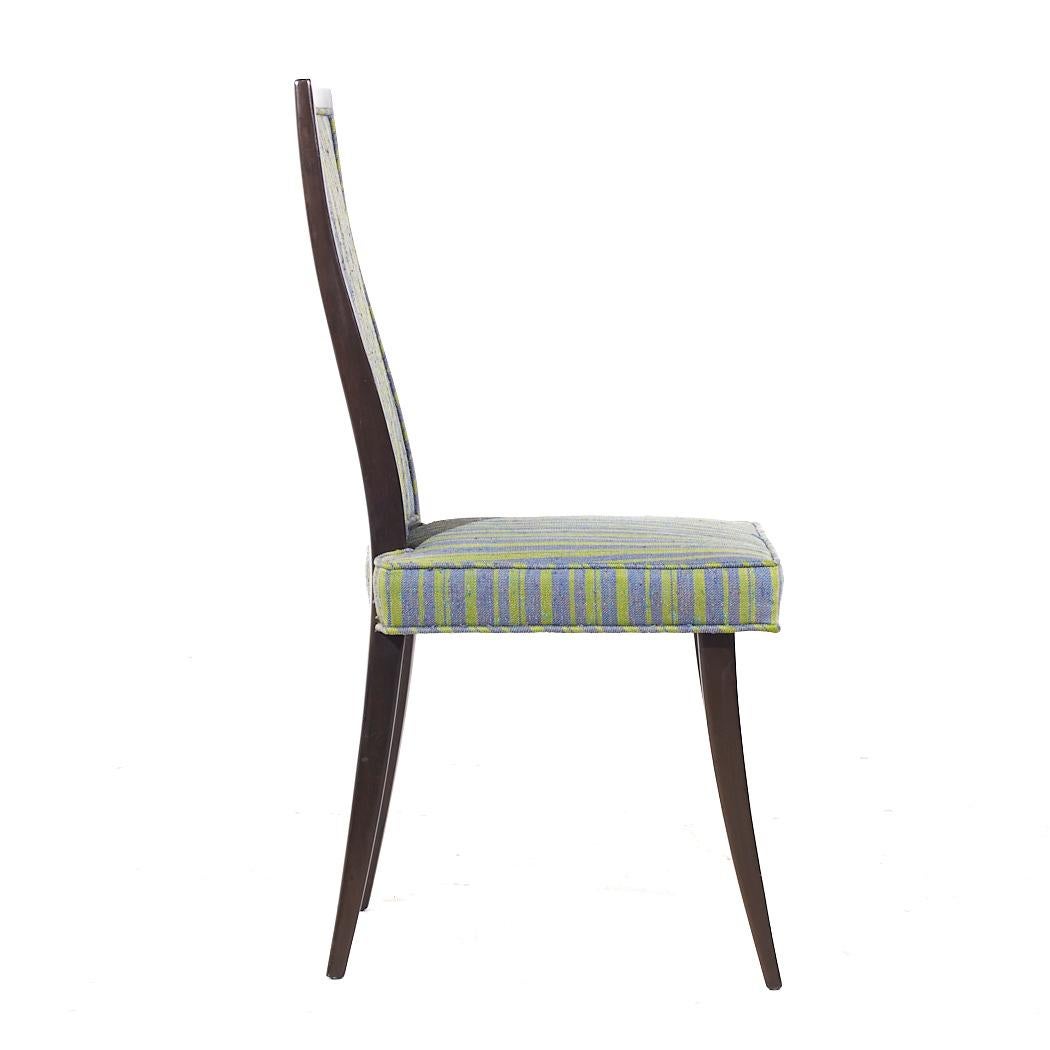 Fine XX secolo Sedie da pranzo in mogano ebanizzato del Mid Century di Harvey Probber - Set di 4 in vendita