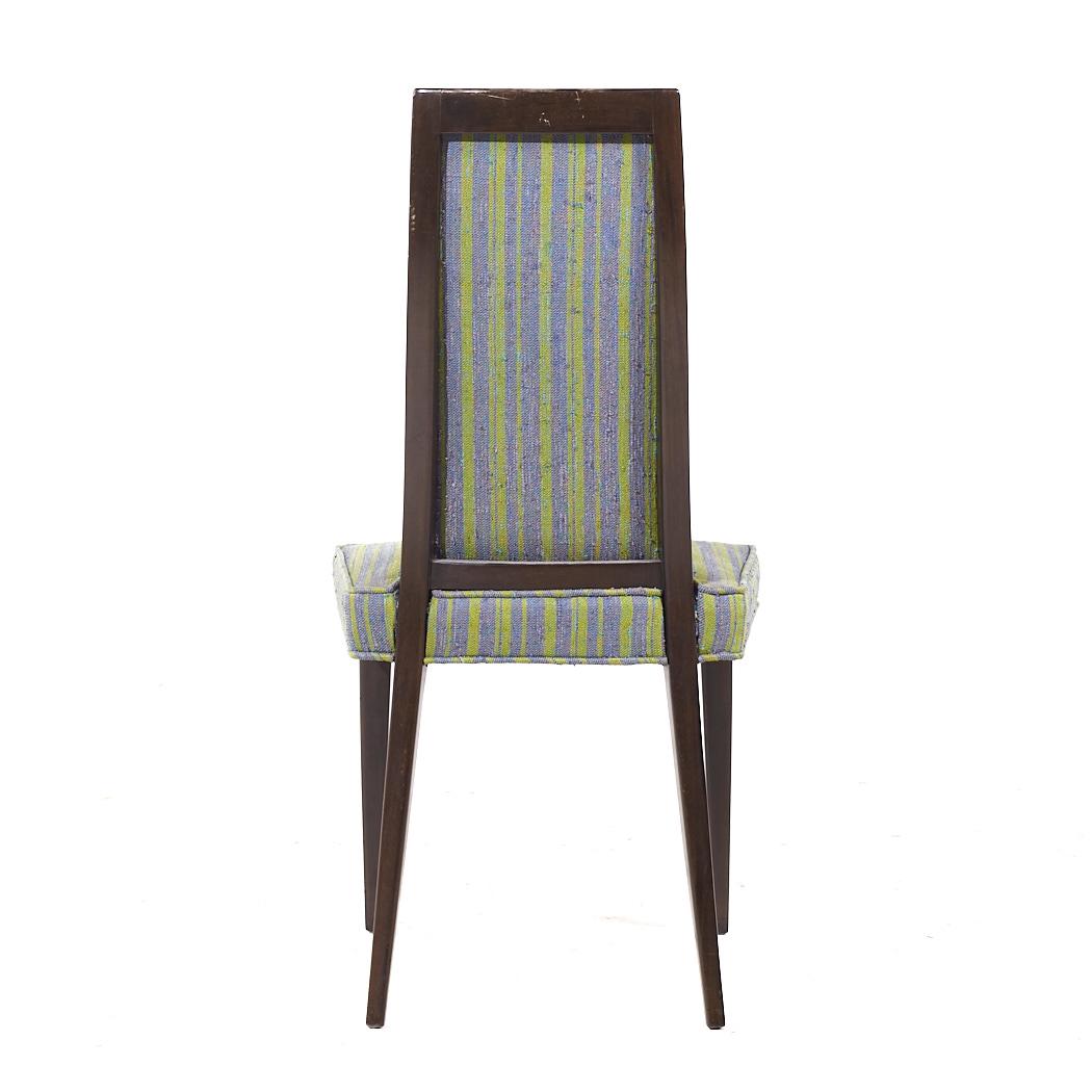 Tappezzeria Sedie da pranzo in mogano ebanizzato del Mid Century di Harvey Probber - Set di 4 in vendita