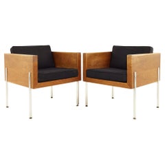 Harvey Probber Mid Century Lounge Chairs, Pair