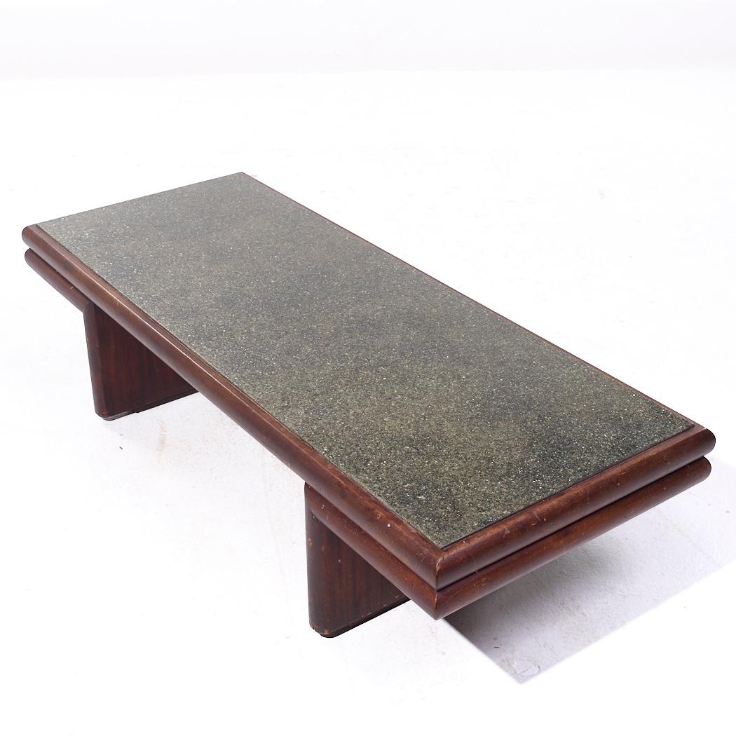 Acajou Harvey Probber Table basse en acajou du milieu du siècle en vente