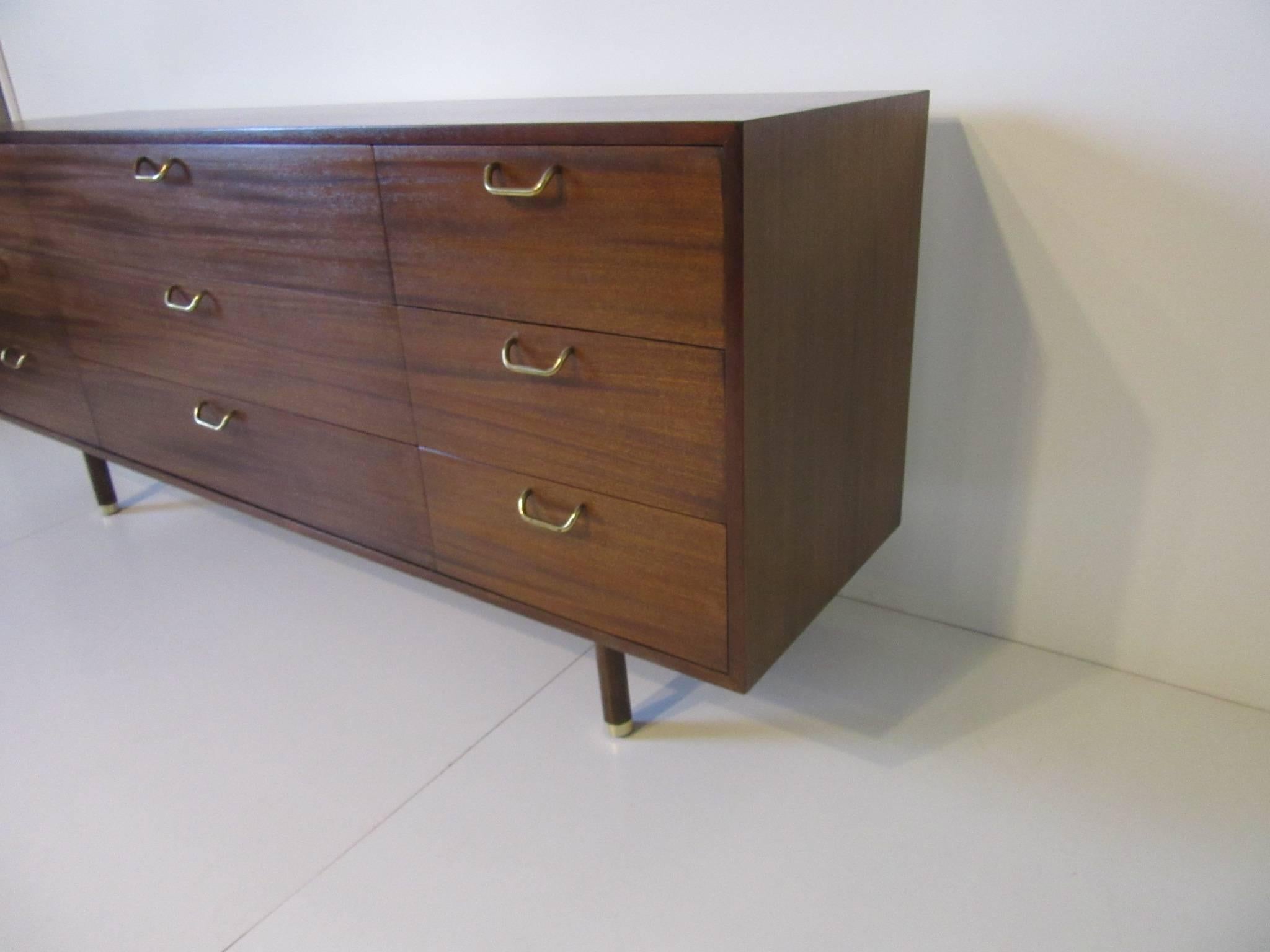 Mid-Century Modern Harvey Probber Midcentury Mahogany Dresser / Chest
