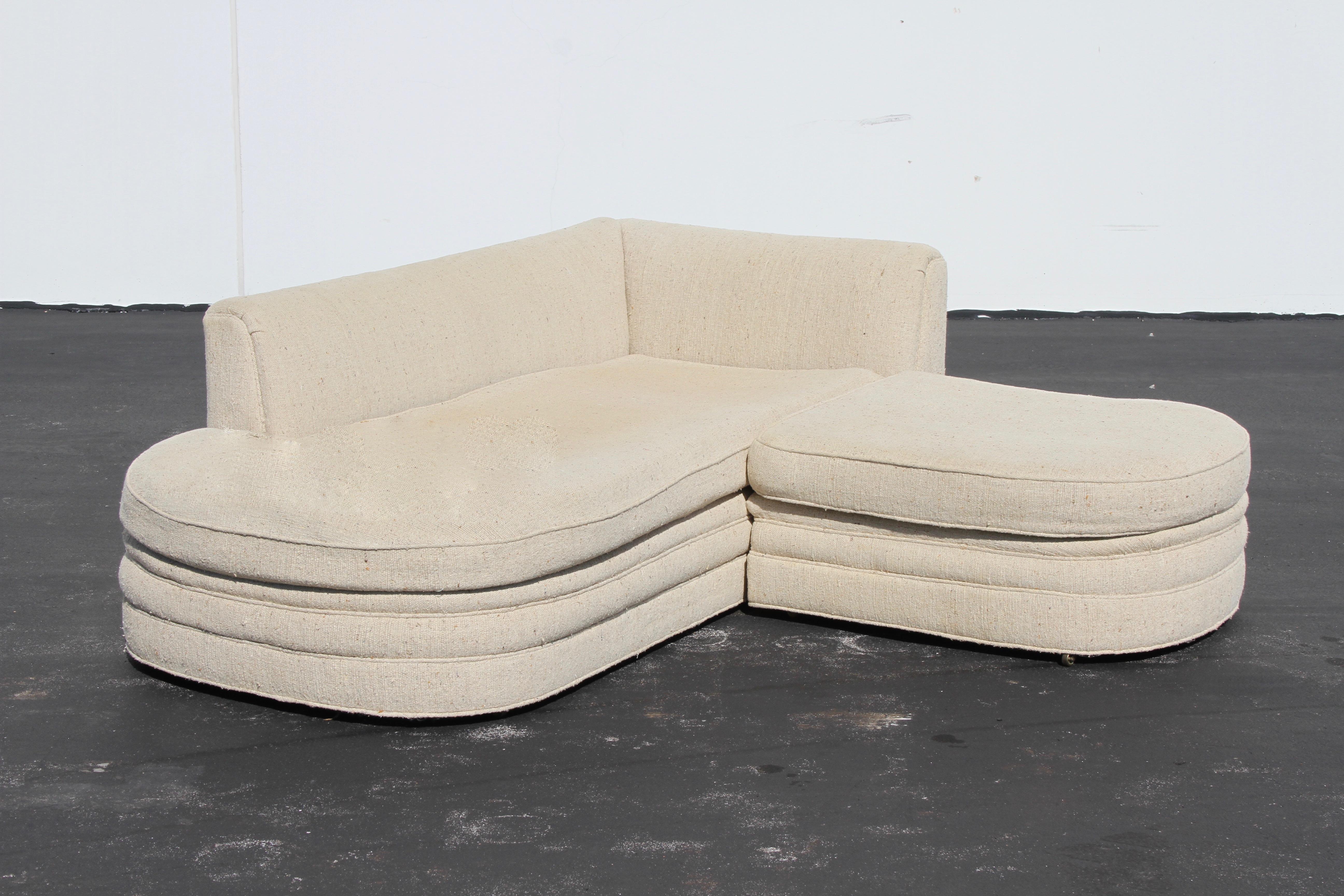 Harvey Probber Mid-Century Modern Chaise Lounge or Sofa 3