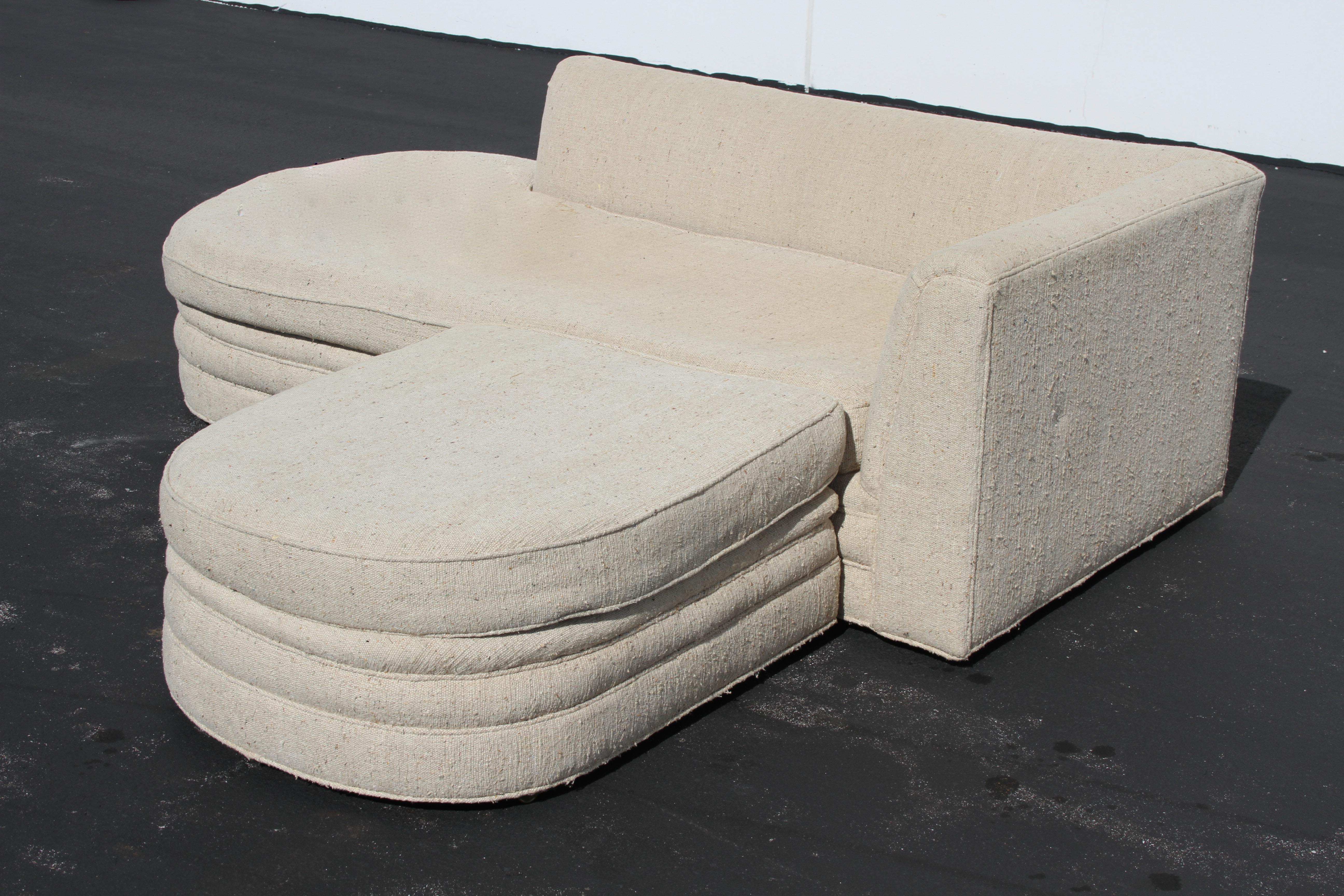 Harvey Probber Mid-Century Modern Chaise Lounge or Sofa 2