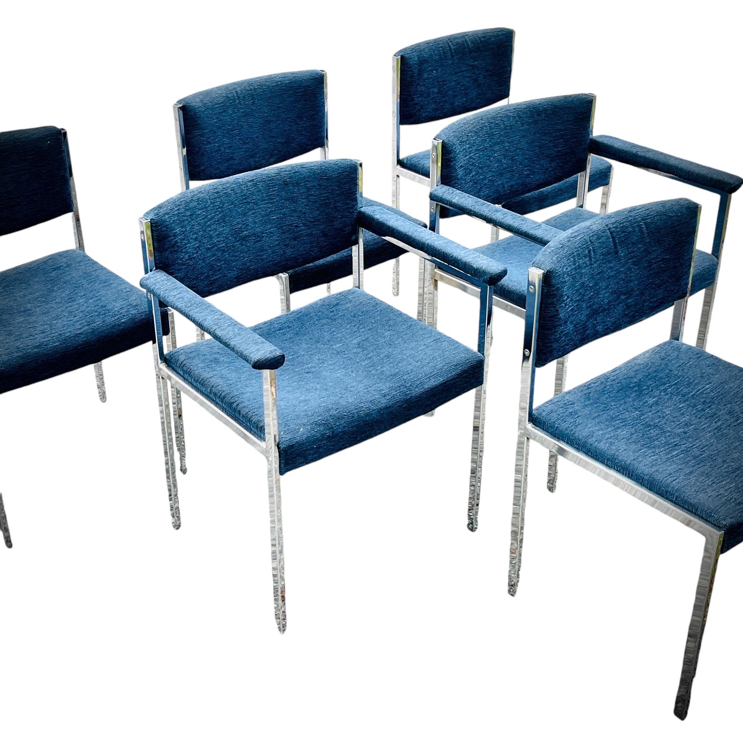 Add a touch of iconic mid-century style to your home with this stunning set of six Harvey Probber dining chairs. Known for his forward-thinking designs, Harvey Probber mastered the art of blending form and function, and these chairs are no
