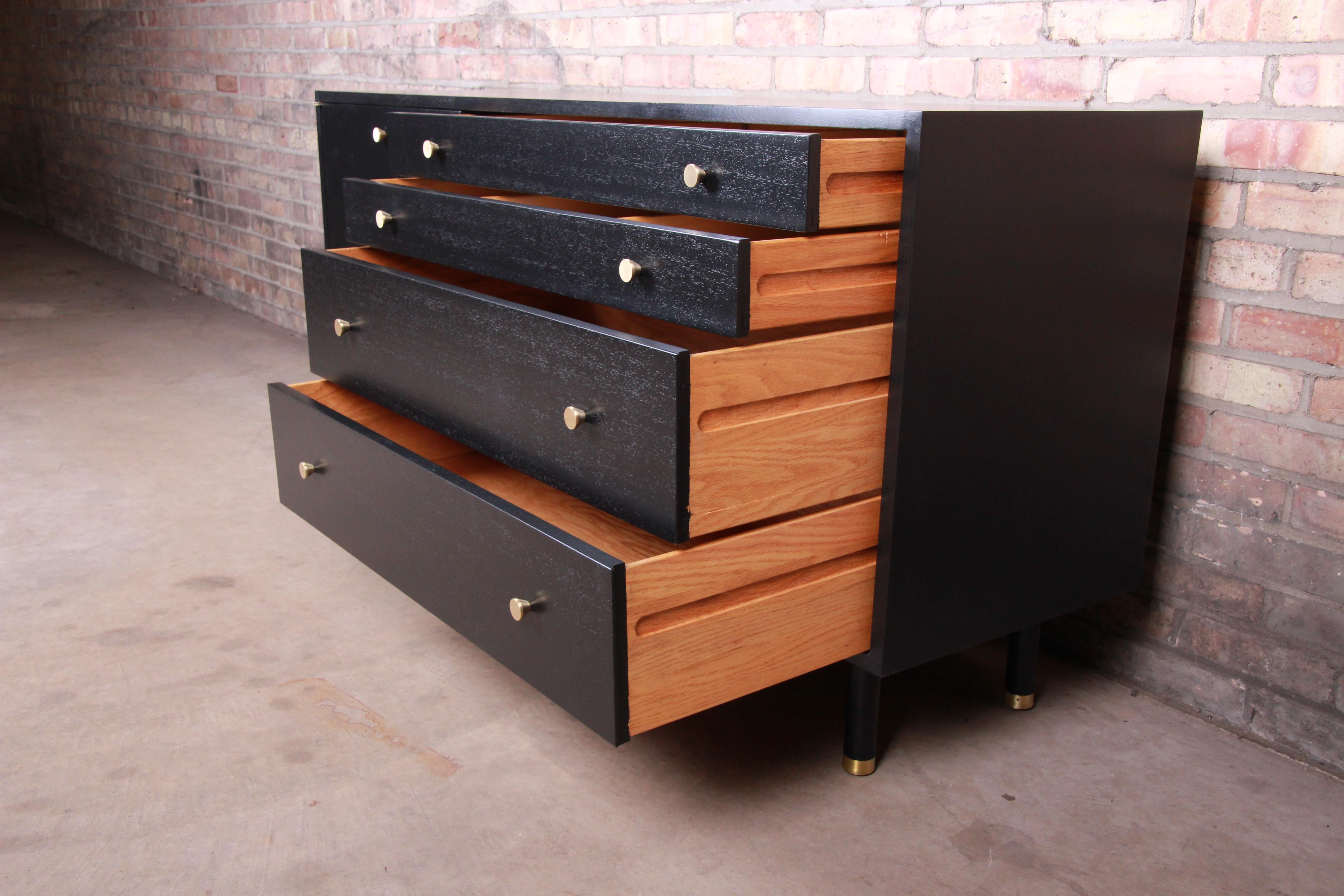 Harvey Probber Mid-Century Modern Ebonized Sideboard Credenza, Newly Refinished 7