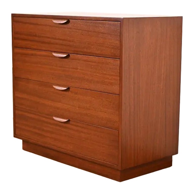 Harvey Probber Mid-Century Modern Mahogany Chest of Drawers  Newly Refinished For Sale