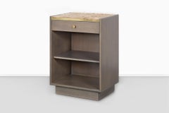 Harvey Probber Mid-Century Modern Nightstands-Side Tables with Brazilian Cowhide