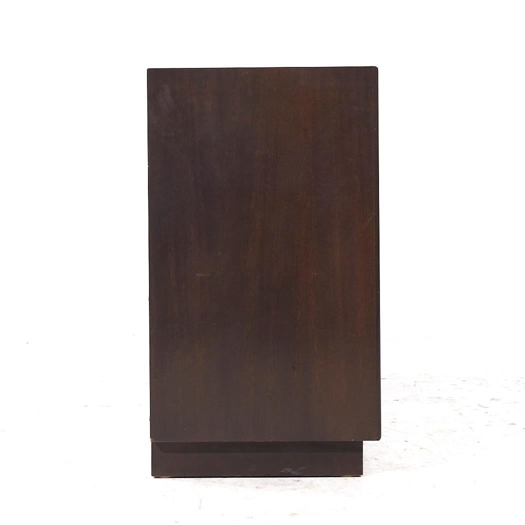 Vetro Harvey Probber, credenza e credenza in legno di palissandro e mogano del Medioevo in vendita