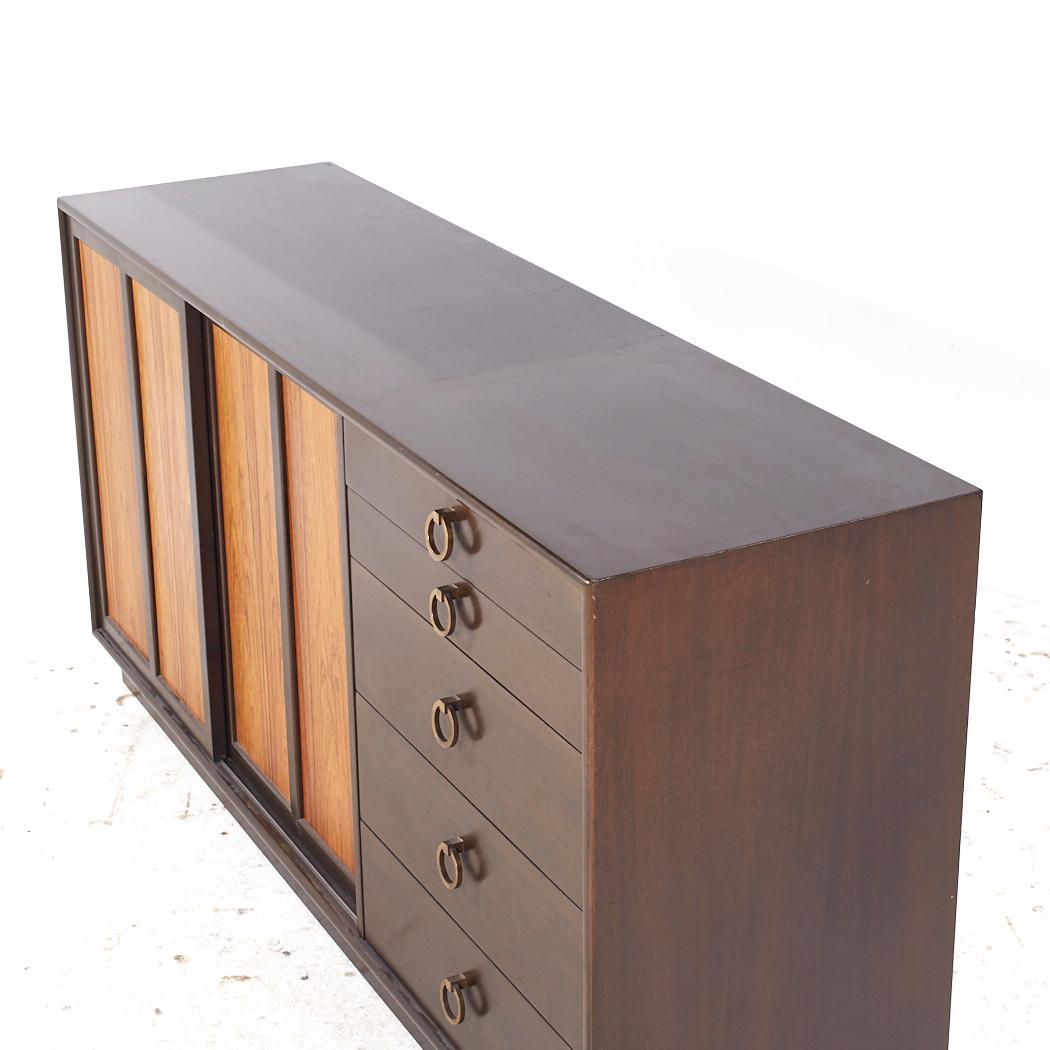 Harvey Probber, credenza e credenza in legno di palissandro e mogano del Medioevo in vendita 2