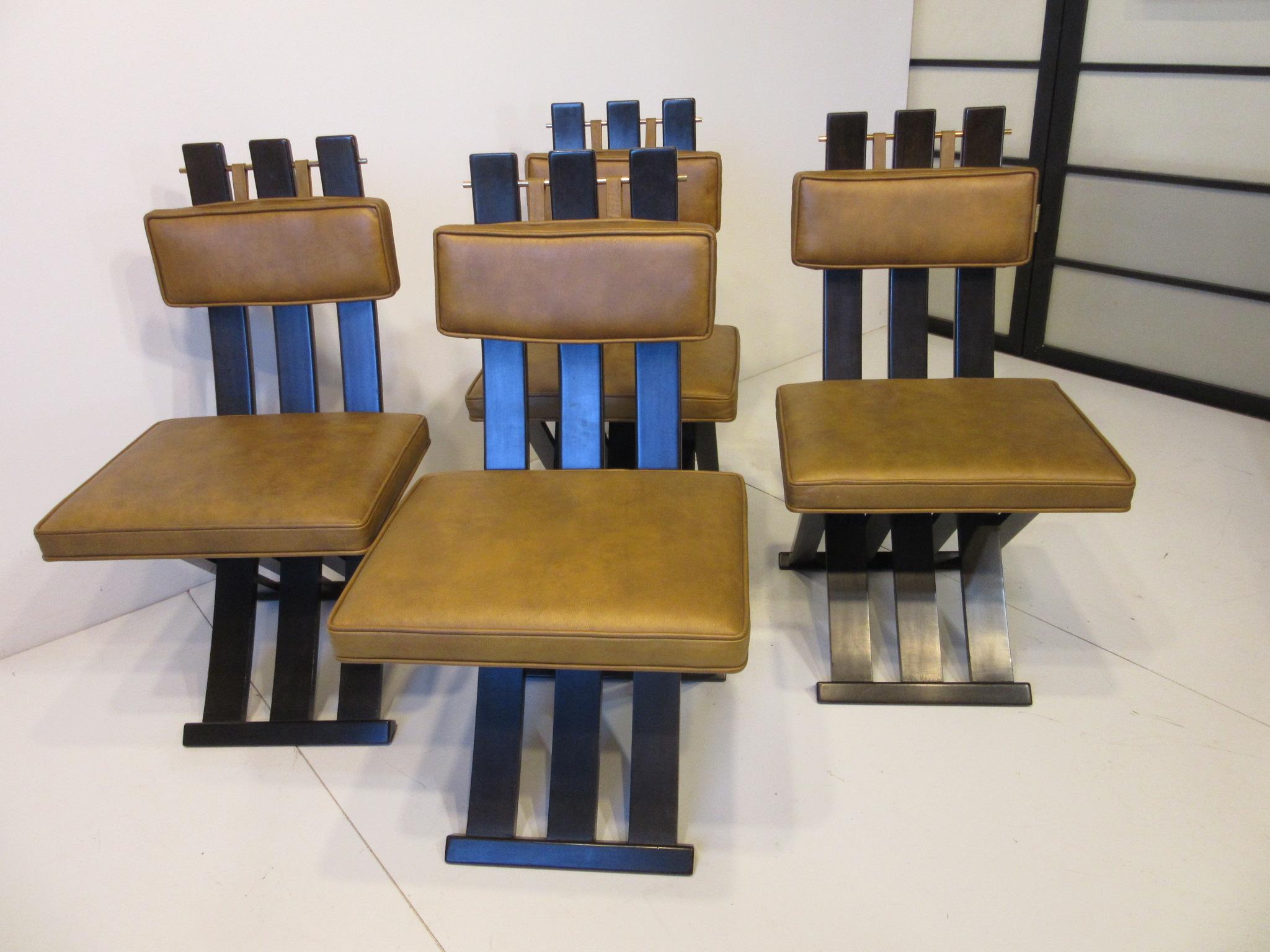 Harvey Probber Midcentury X Dining Chairs 3
