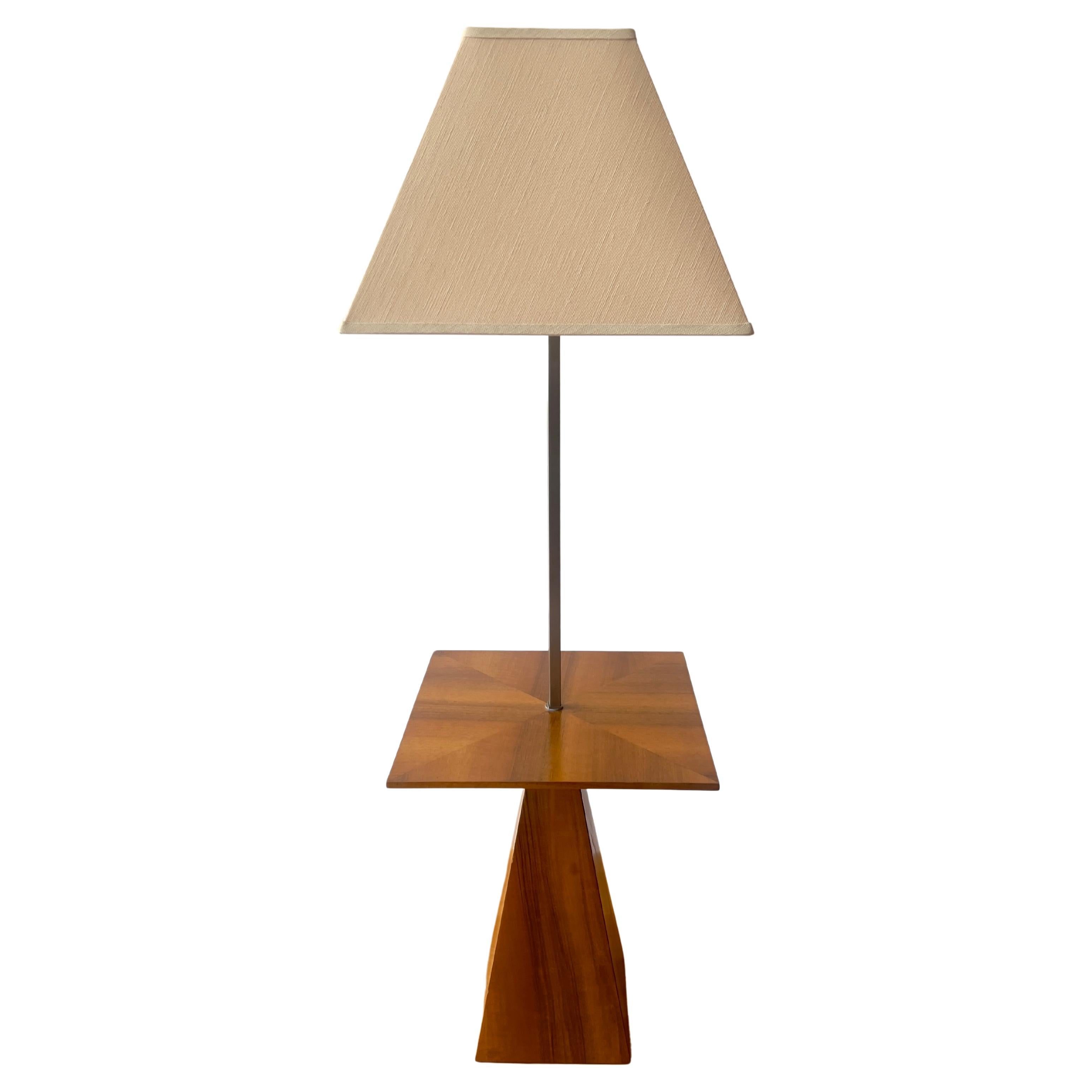 Harvey Probber Midcentury Floor Lamp with Table, 1960s