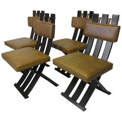 Harvey Probber Midcentury X Dining Chairs