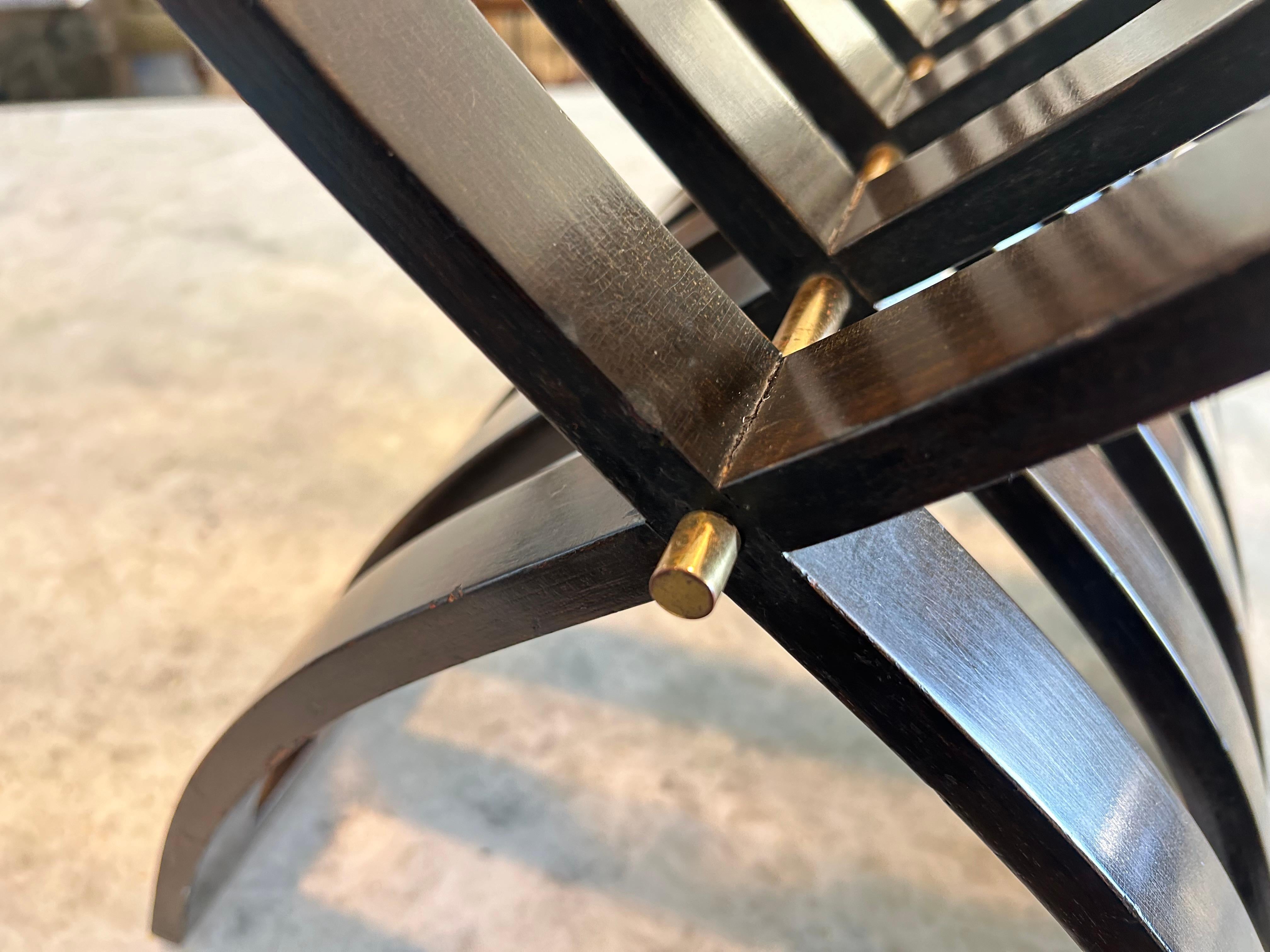 Harvey Probber  modèle 1216 table en acajou avec plateau en travertin en vente 5