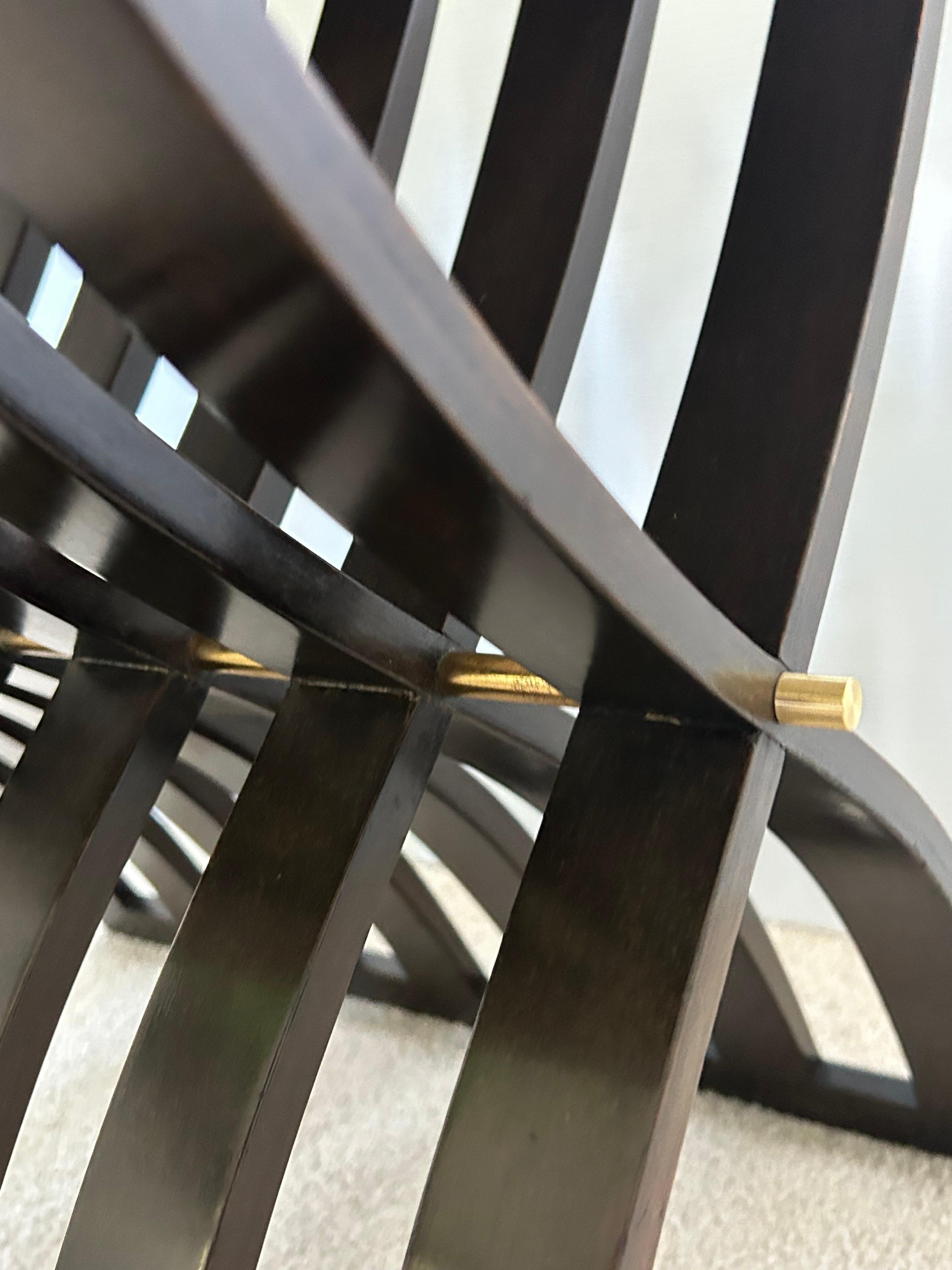 Américain Harvey Probber  modèle 1216 table en acajou avec plateau en travertin en vente