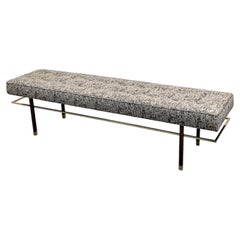 Harvey Probber Model PUB 70½ Mahogany and Brass Bench