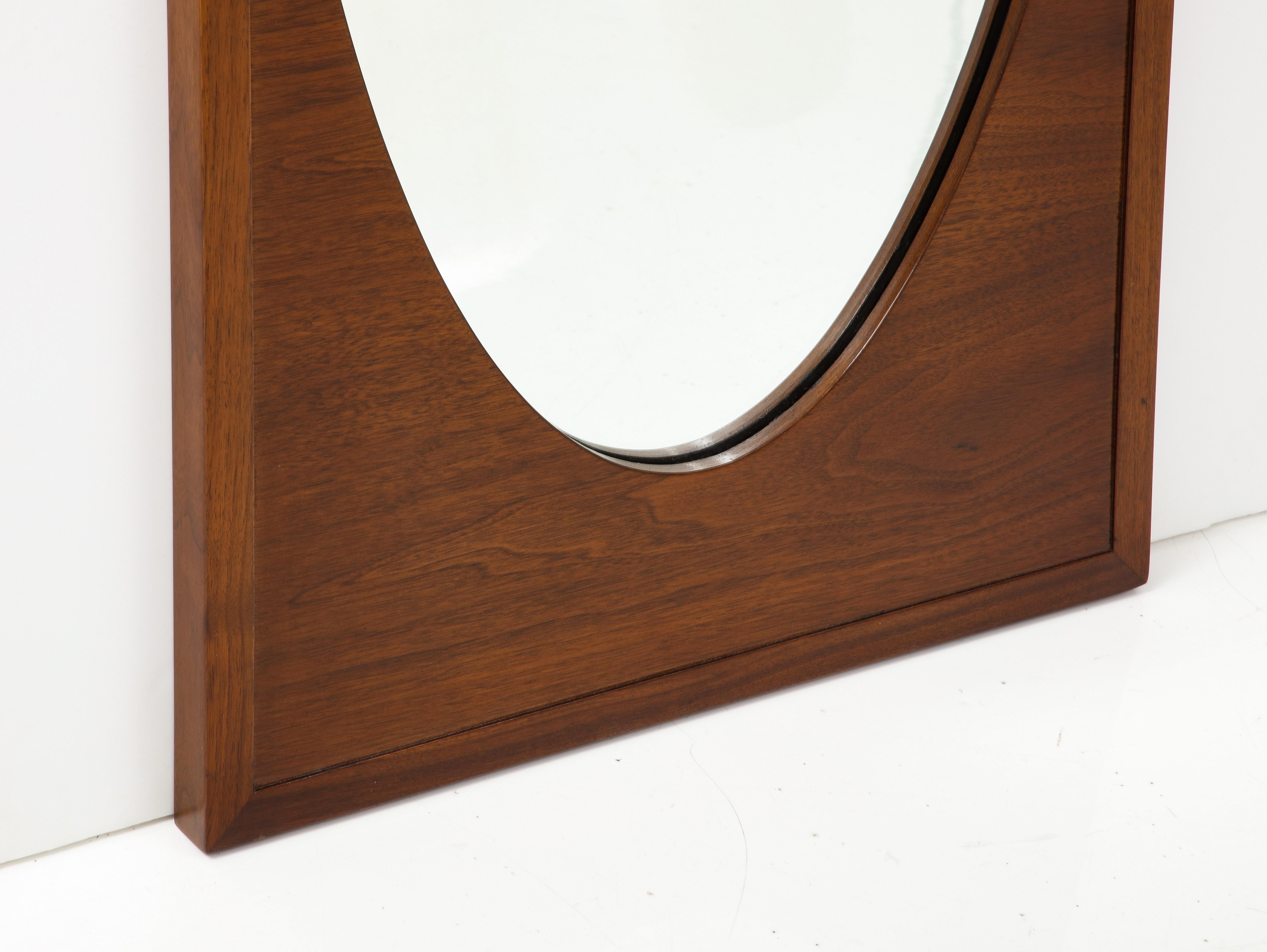 Mid-Century Modern Harvey Probber Modernist Walnut Mirror