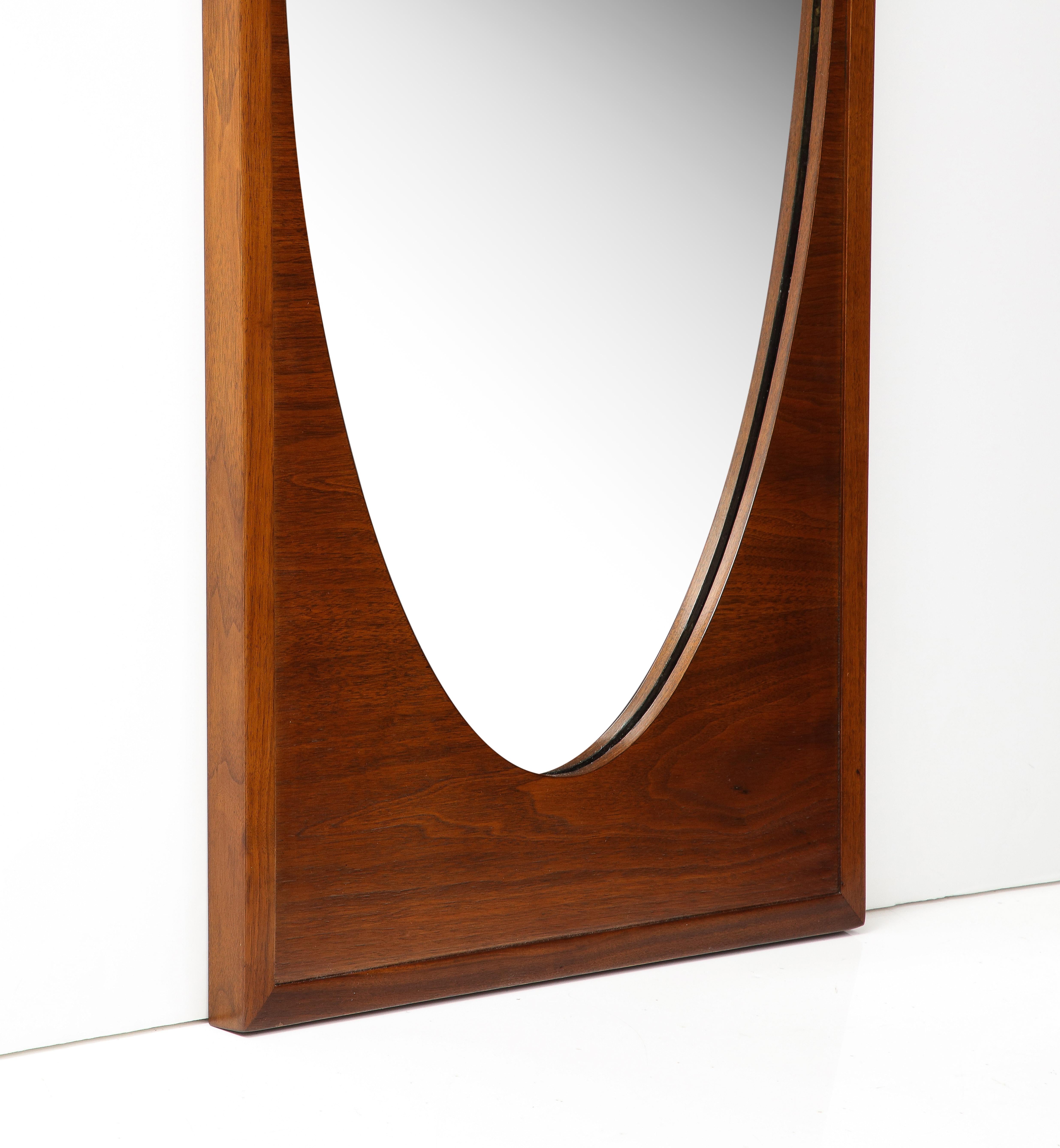 Mid-20th Century Harvey Probber Modernist Walnut Mirror