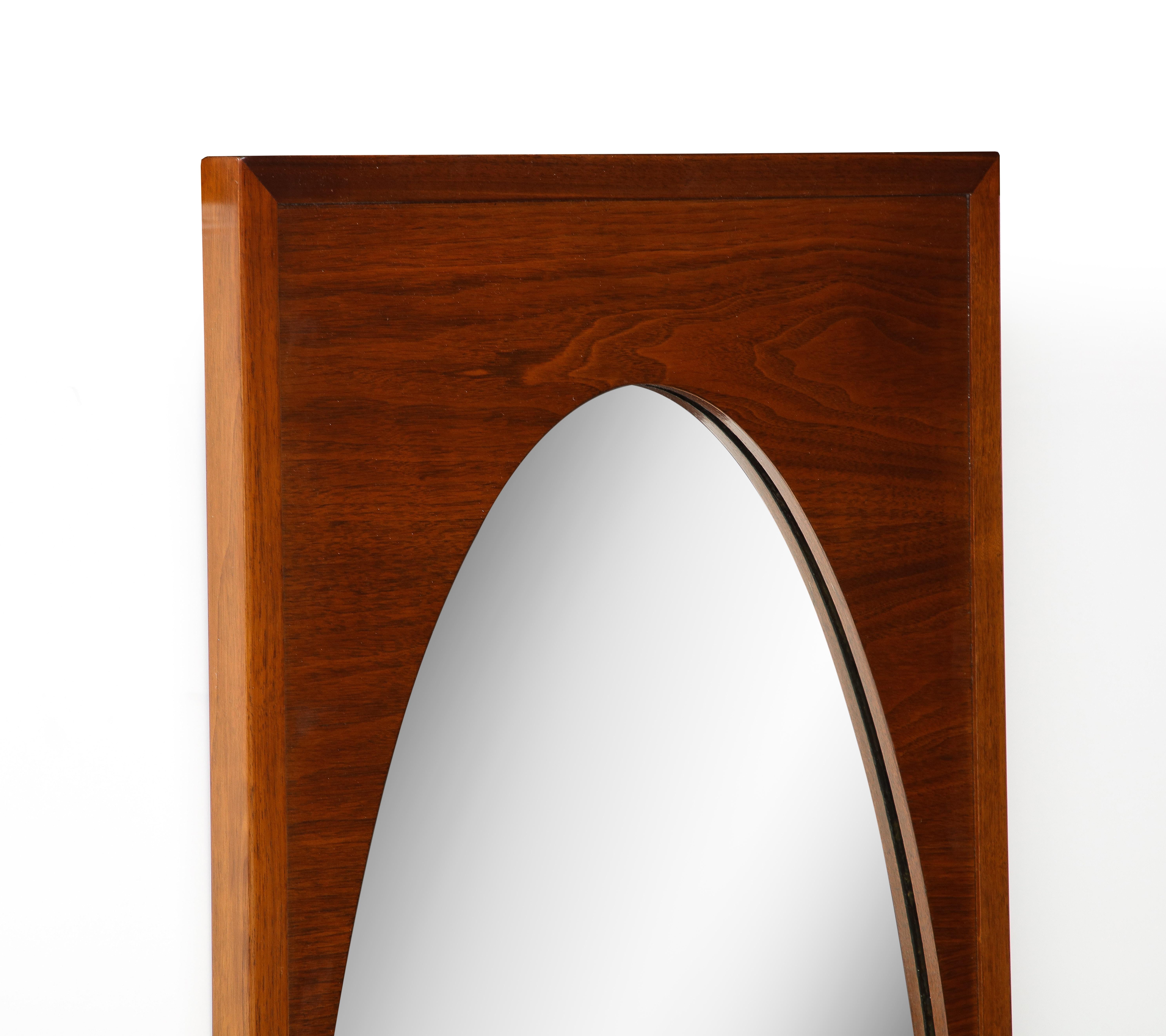 Harvey Probber Modernist Walnut Mirror 1