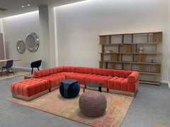 Harvey Probber Modular Deep Tuft Sofa Upholstered in  Raf Simmons Velvet