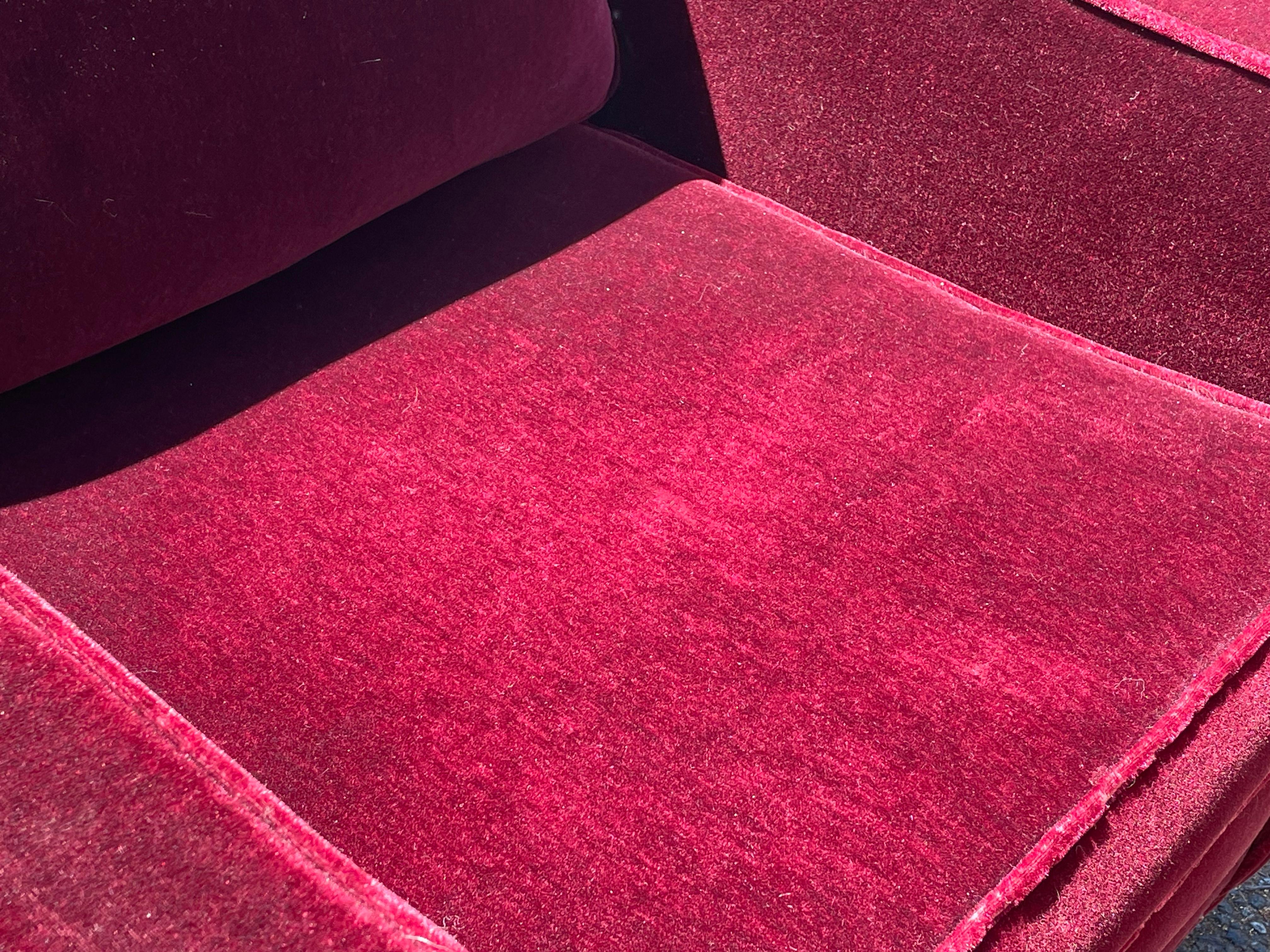 Harvey Probber Mohair Swivel Chairs, circa 1960s 1