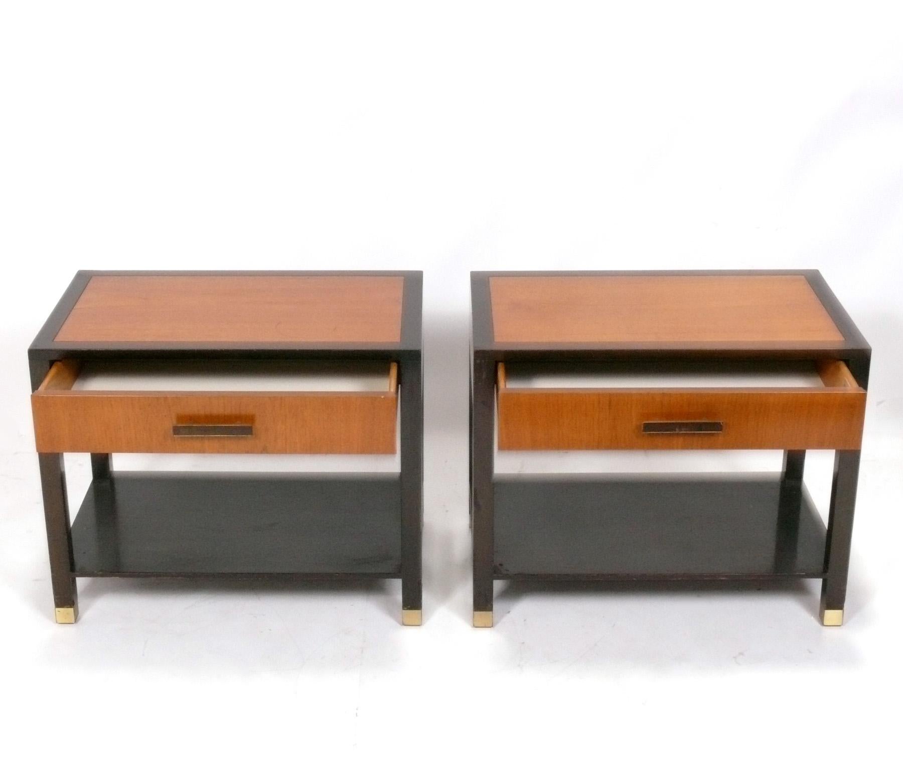 Mid-Century Modern Harvey Probber Nightstands or End Tables Refinished  For Sale