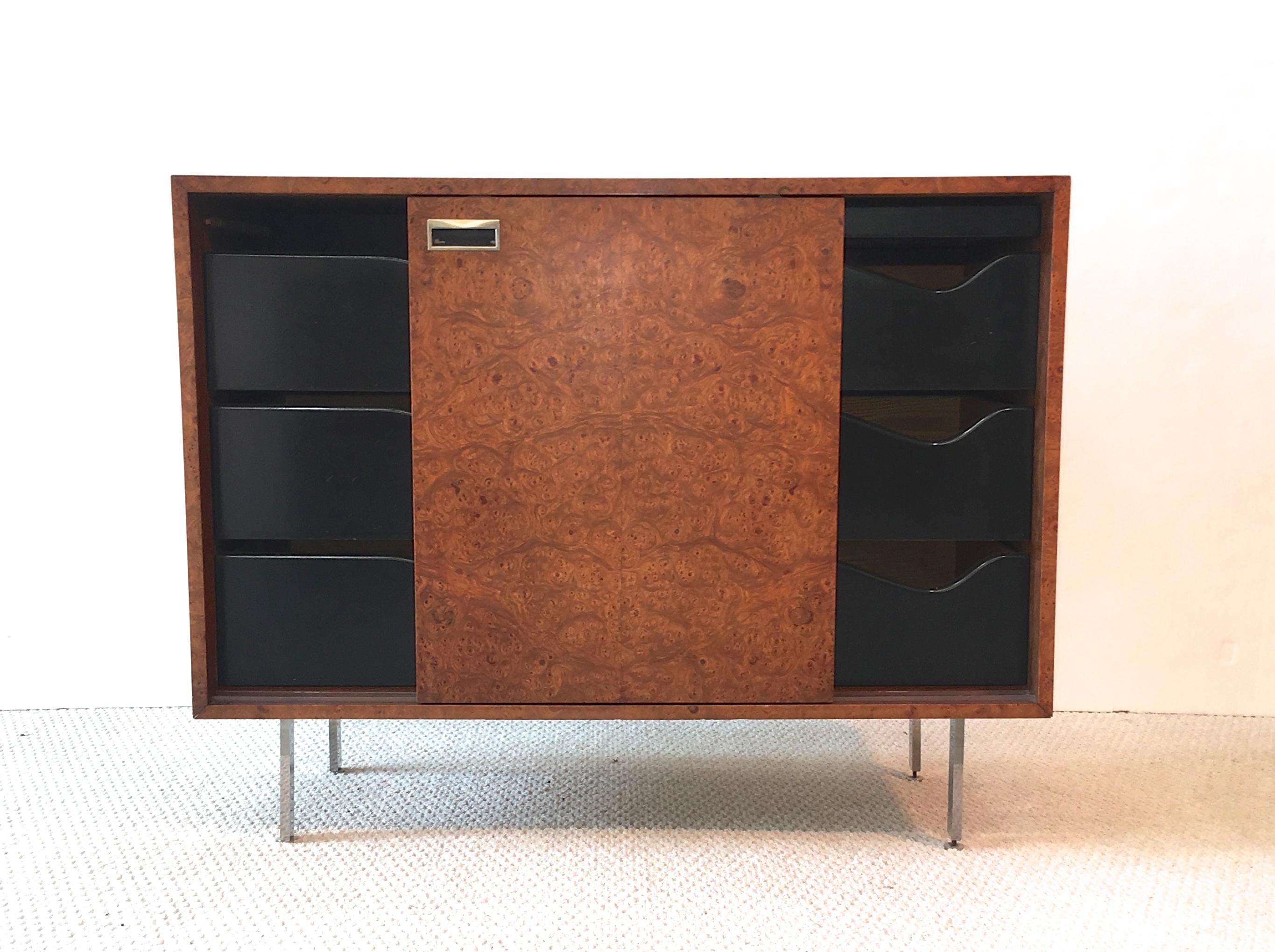 Harvey Probber Olive Burl Cabinet of Drawers 11