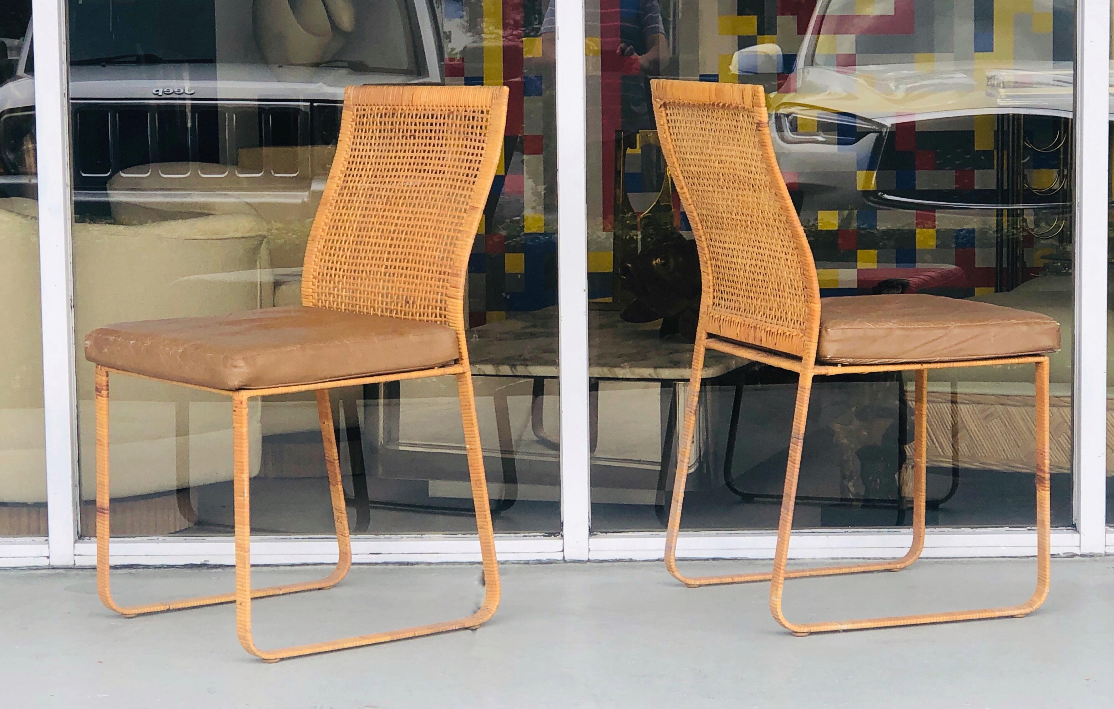 Late 20th Century Harvey Probber Pair of Chairs, Artisan Collection, 1970s For Sale