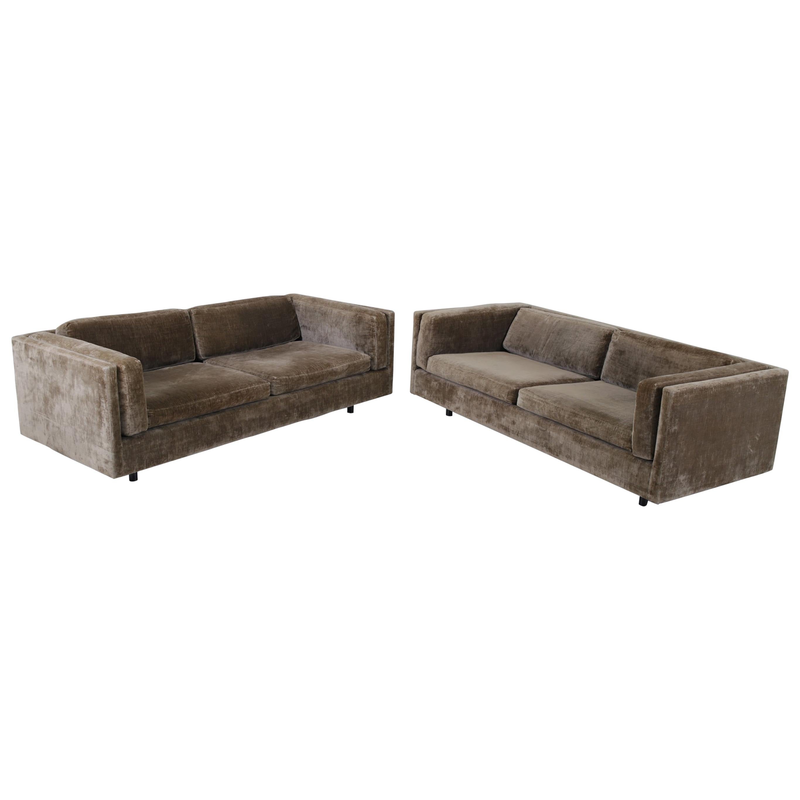 Harvey Probber Tuxedo Settees