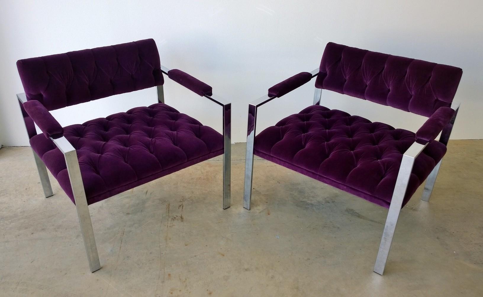 deep purple chair