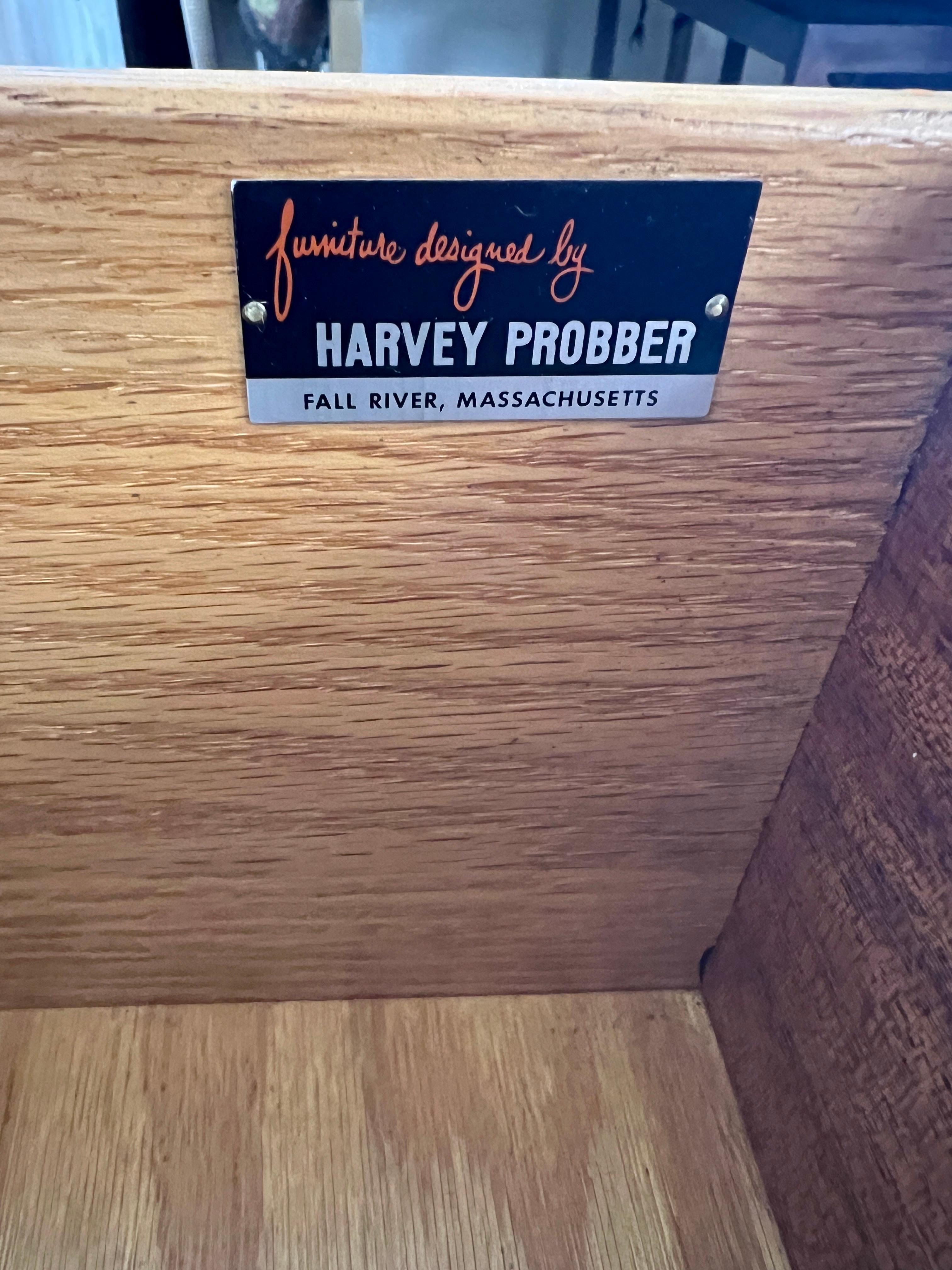 Harvey Probber Rosewood and Ebonized Mahogany Credenza For Sale 6