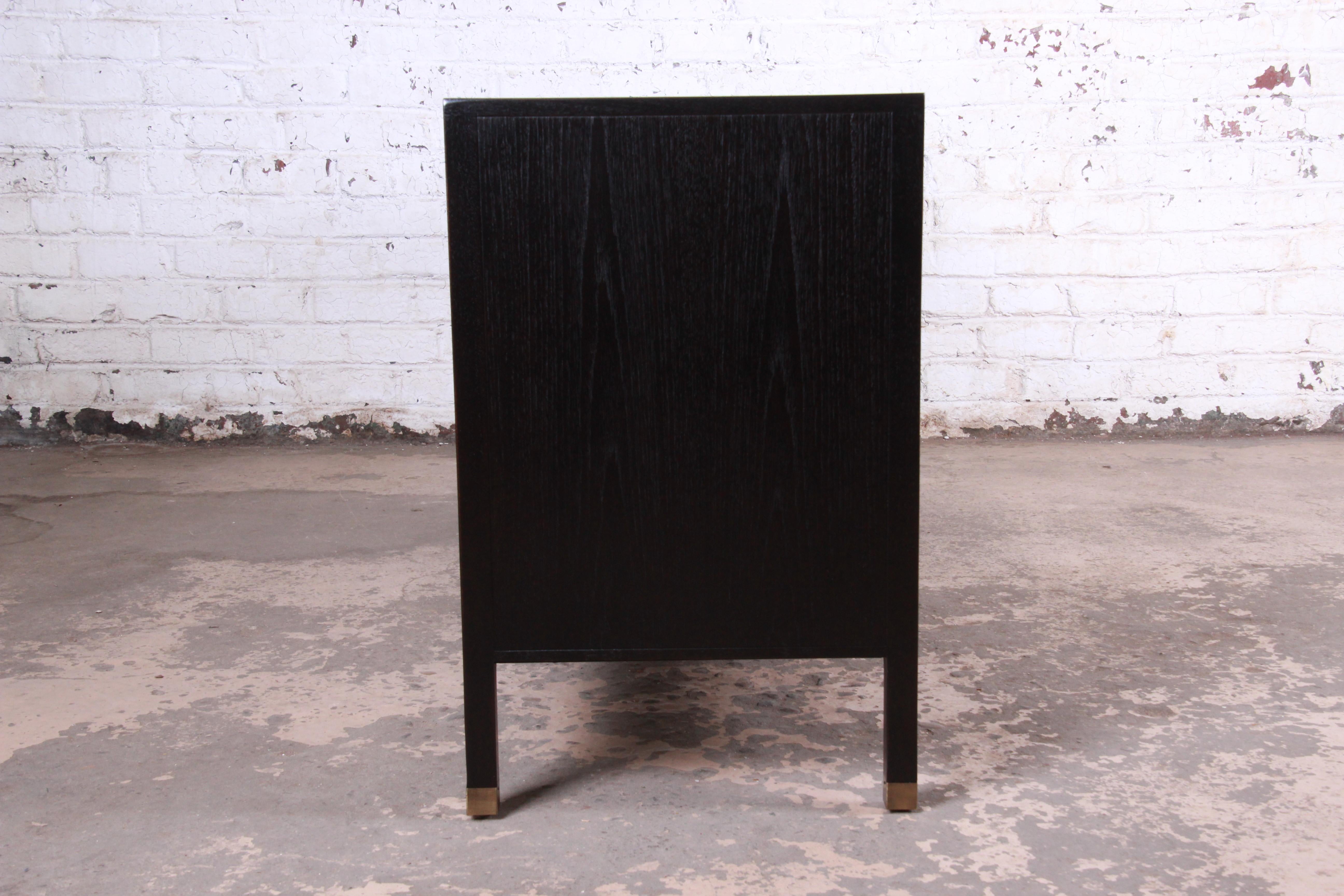 Harvey Probber Rosewood and Ebonized Wood Dresser or Credenza, Newly Refinished 8