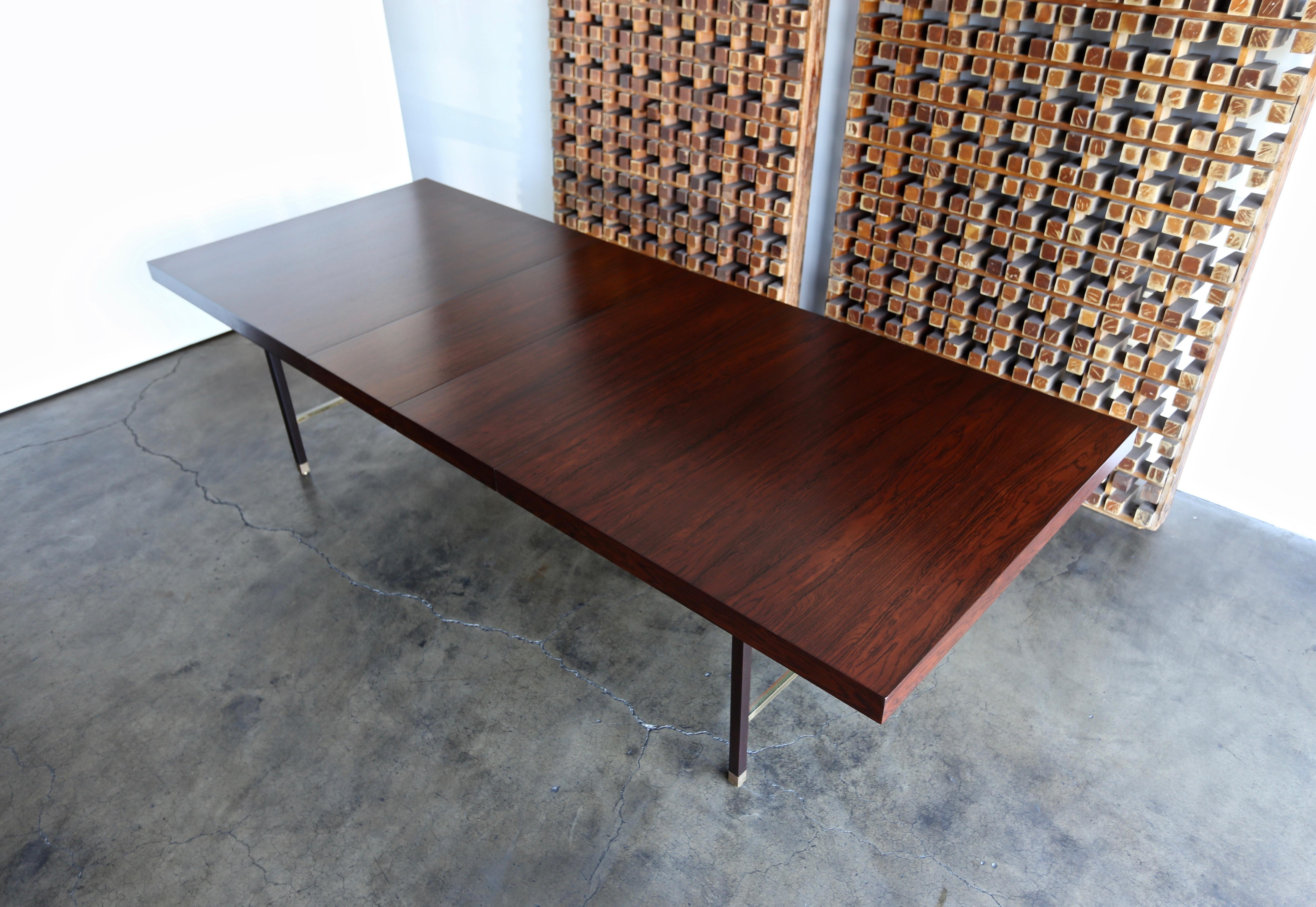 American Harvey Probber Rosewood Dining Table, circa 1950