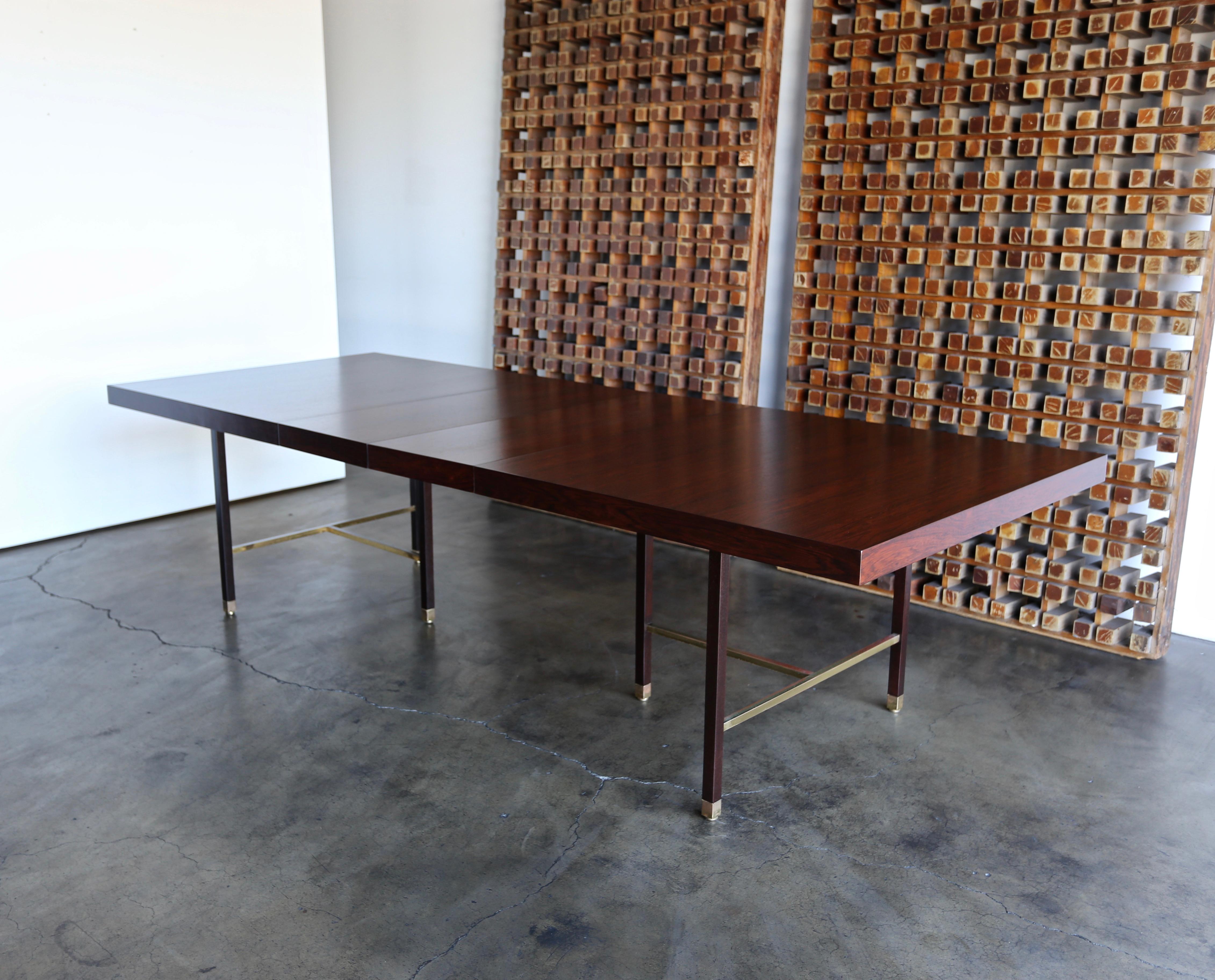 20th Century Harvey Probber Rosewood Dining Table, circa 1950