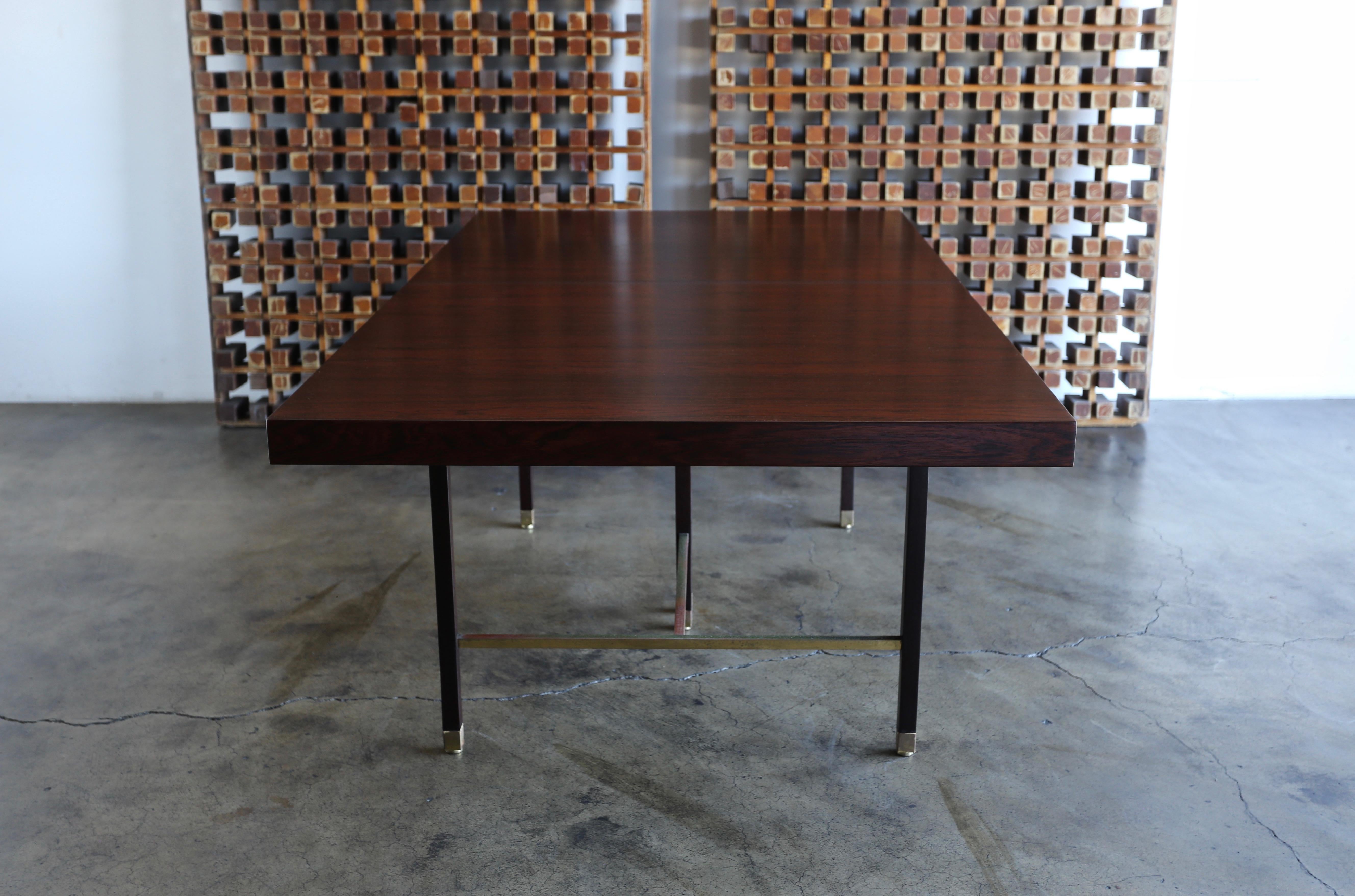 Harvey Probber Rosewood Dining Table, circa 1950 1