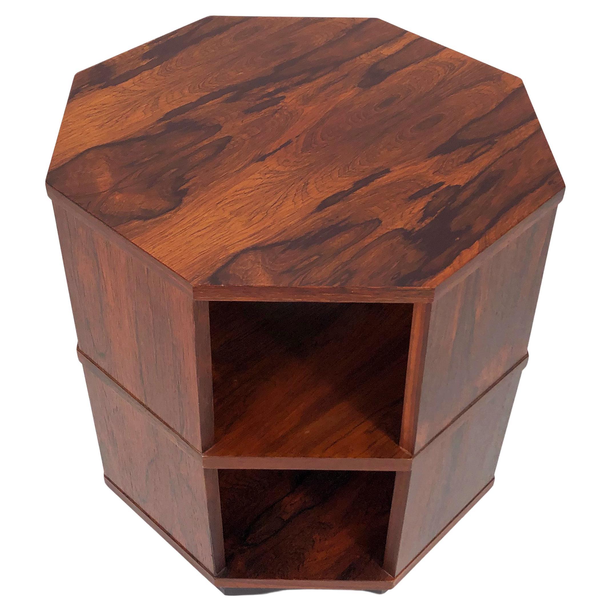 Harvey Probber Rosewood Octagonal Side Table