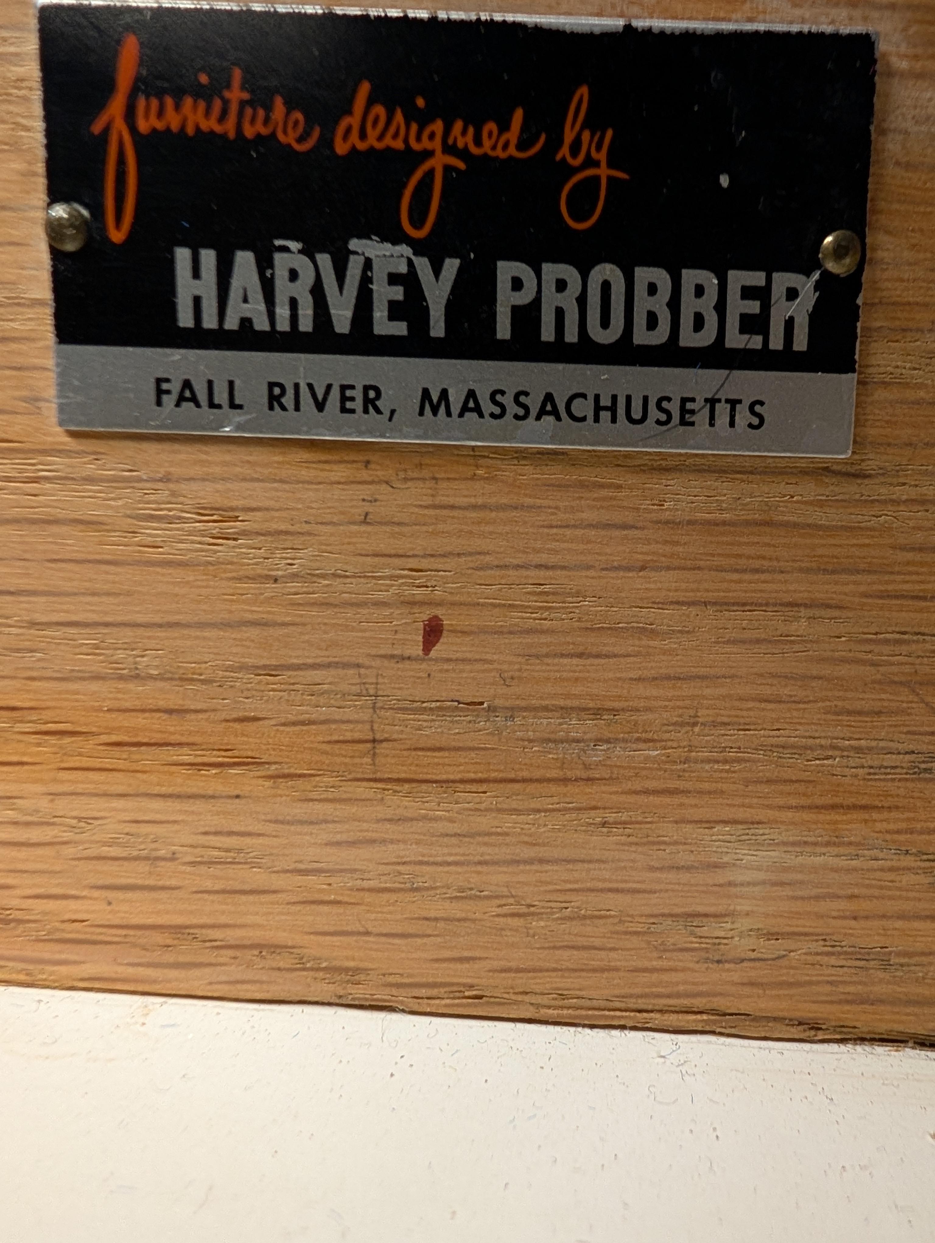 Harvey Probber Bar décagonal en bois de rose et travertin en vente 4