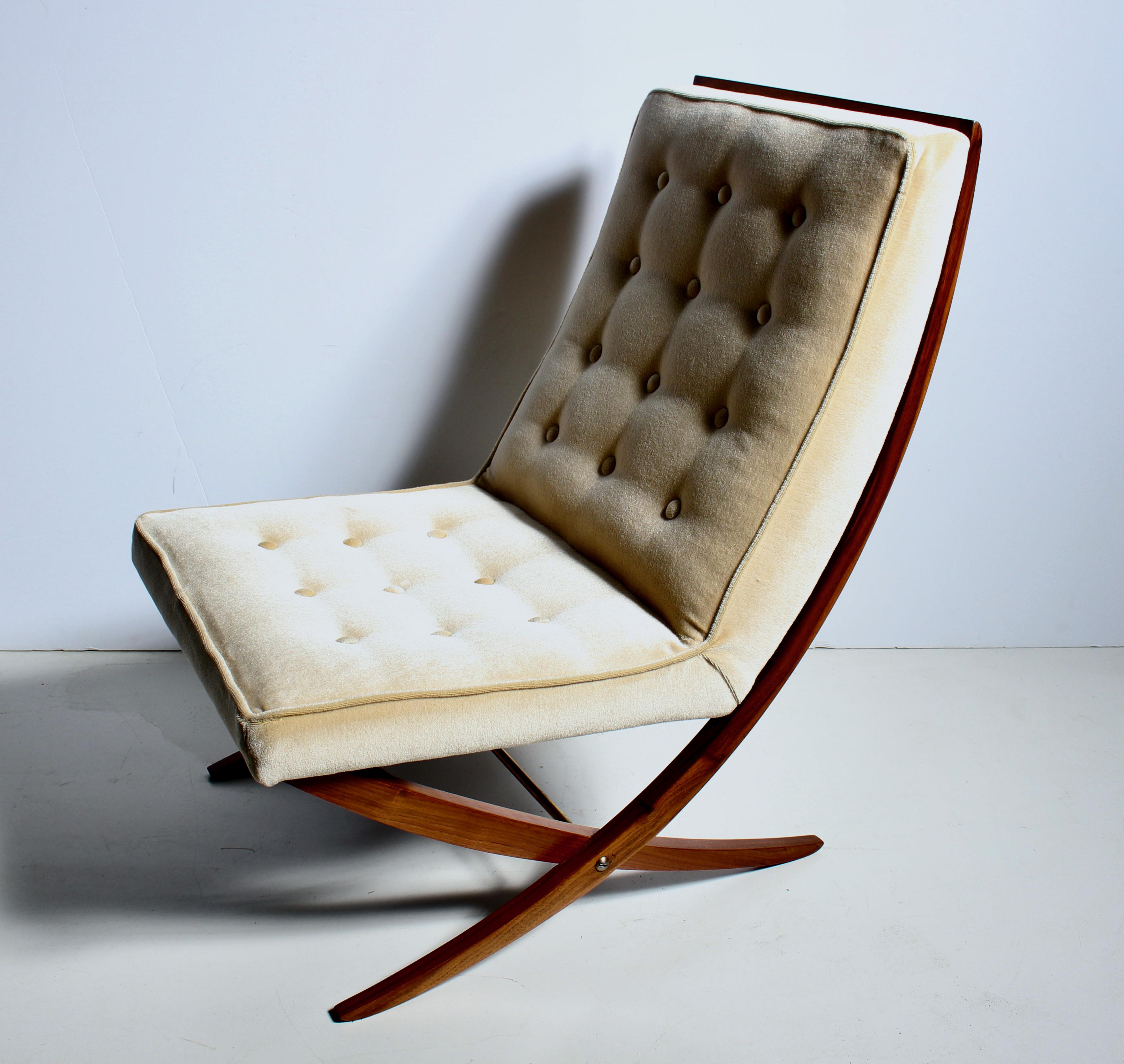 Harvey Probber Scissor Slipper Lounge Chair, 1960's For Sale 12