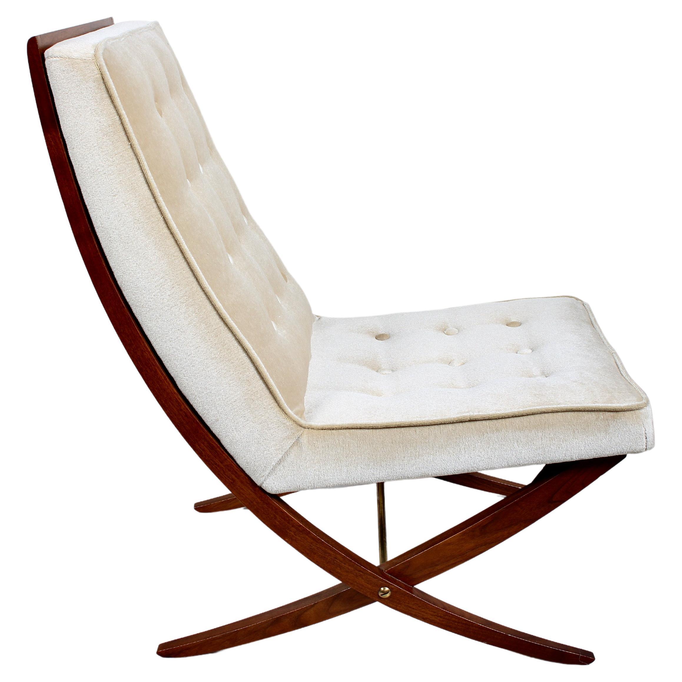 Harvey Probber Scissor Slipper Lounge Chair, 1960's For Sale