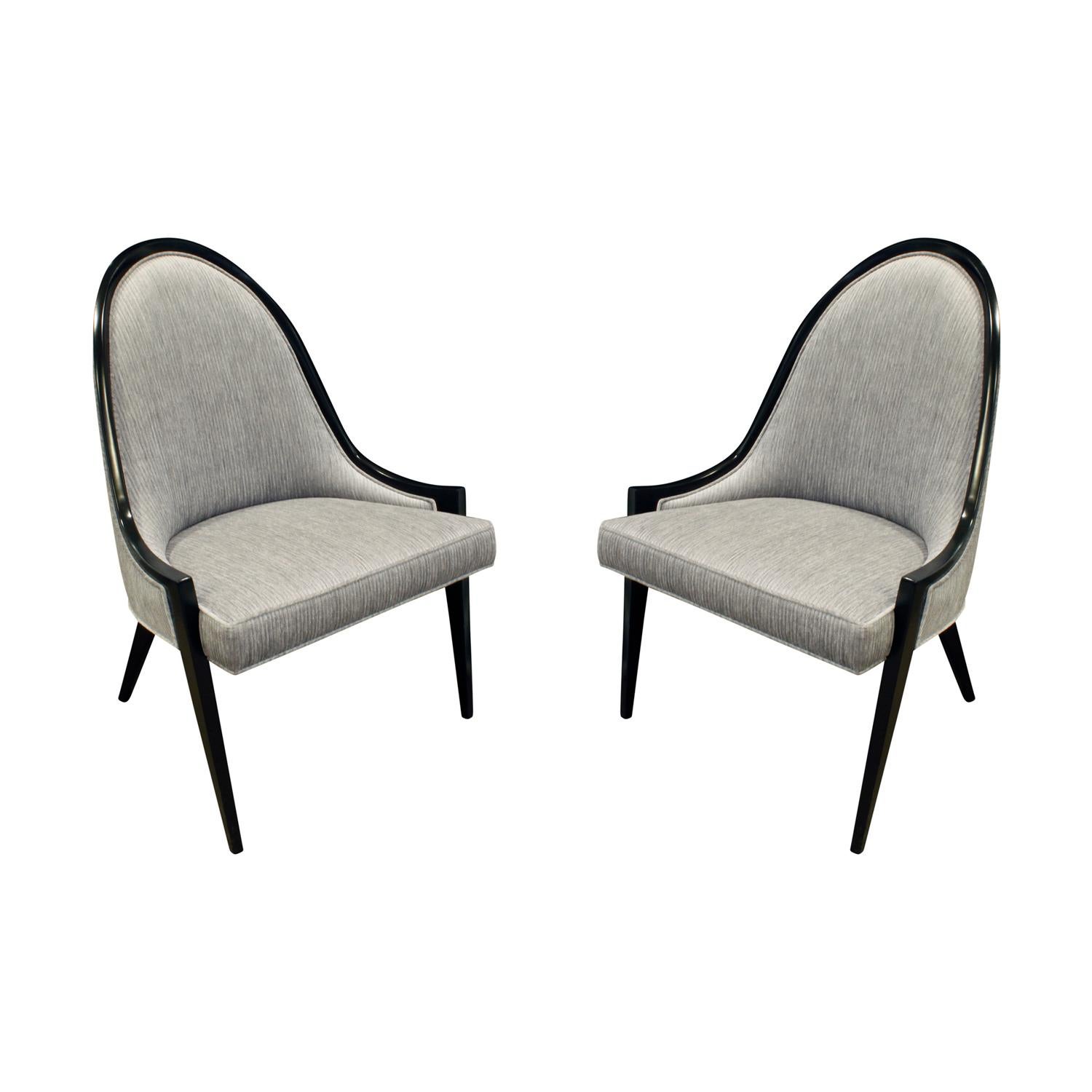 Harvey Probber Sculptural Pair of Chairs, 1950s