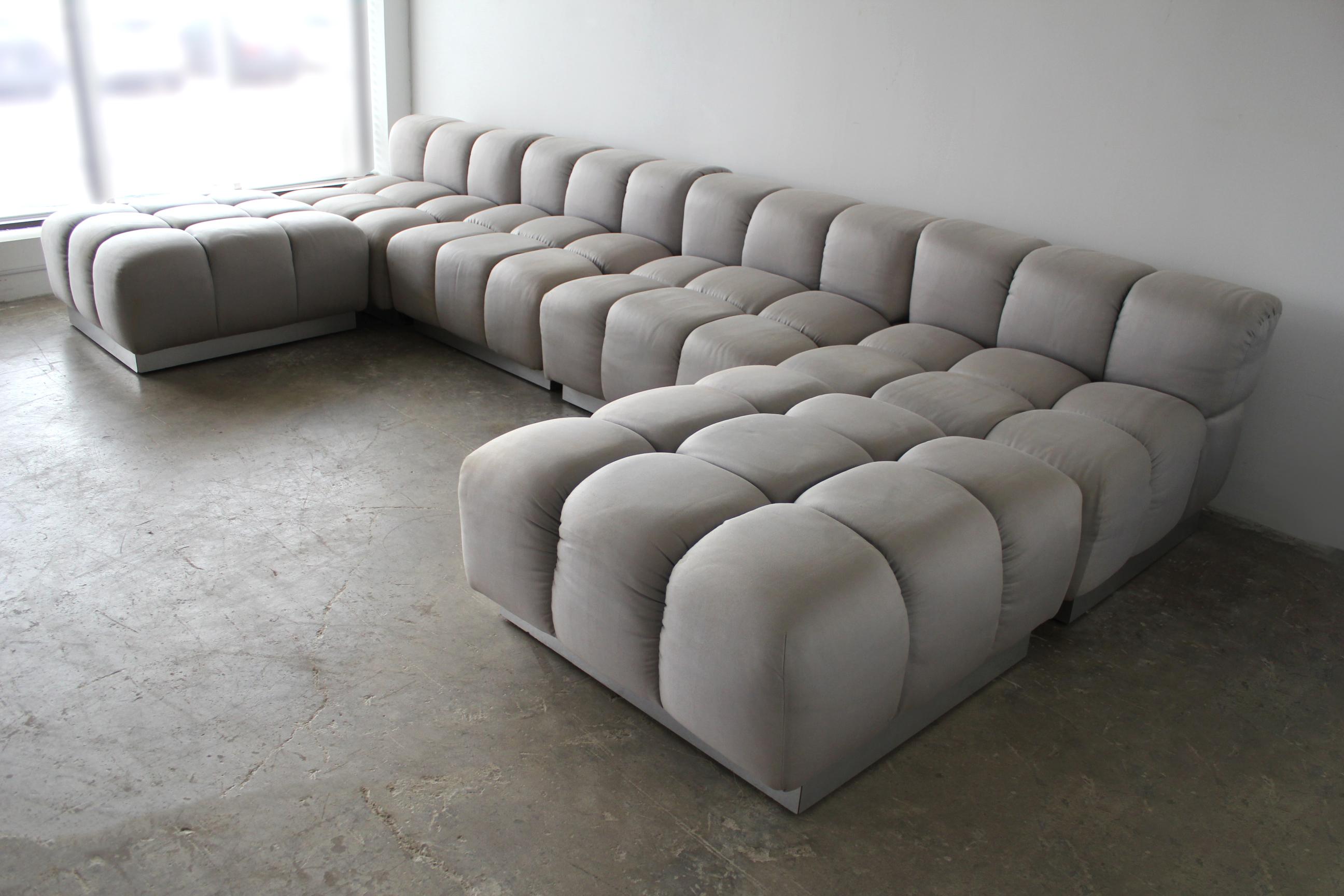 tufted modular sectional