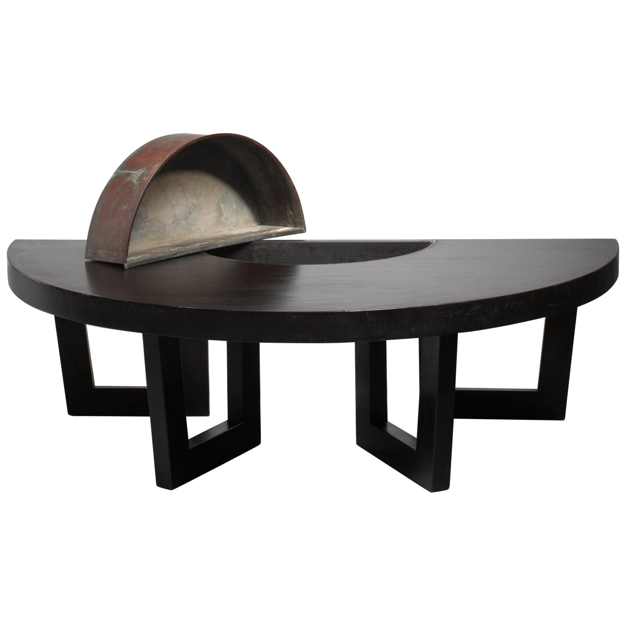 Mid Century Coffee Table with Planter Insert at 1stDibs