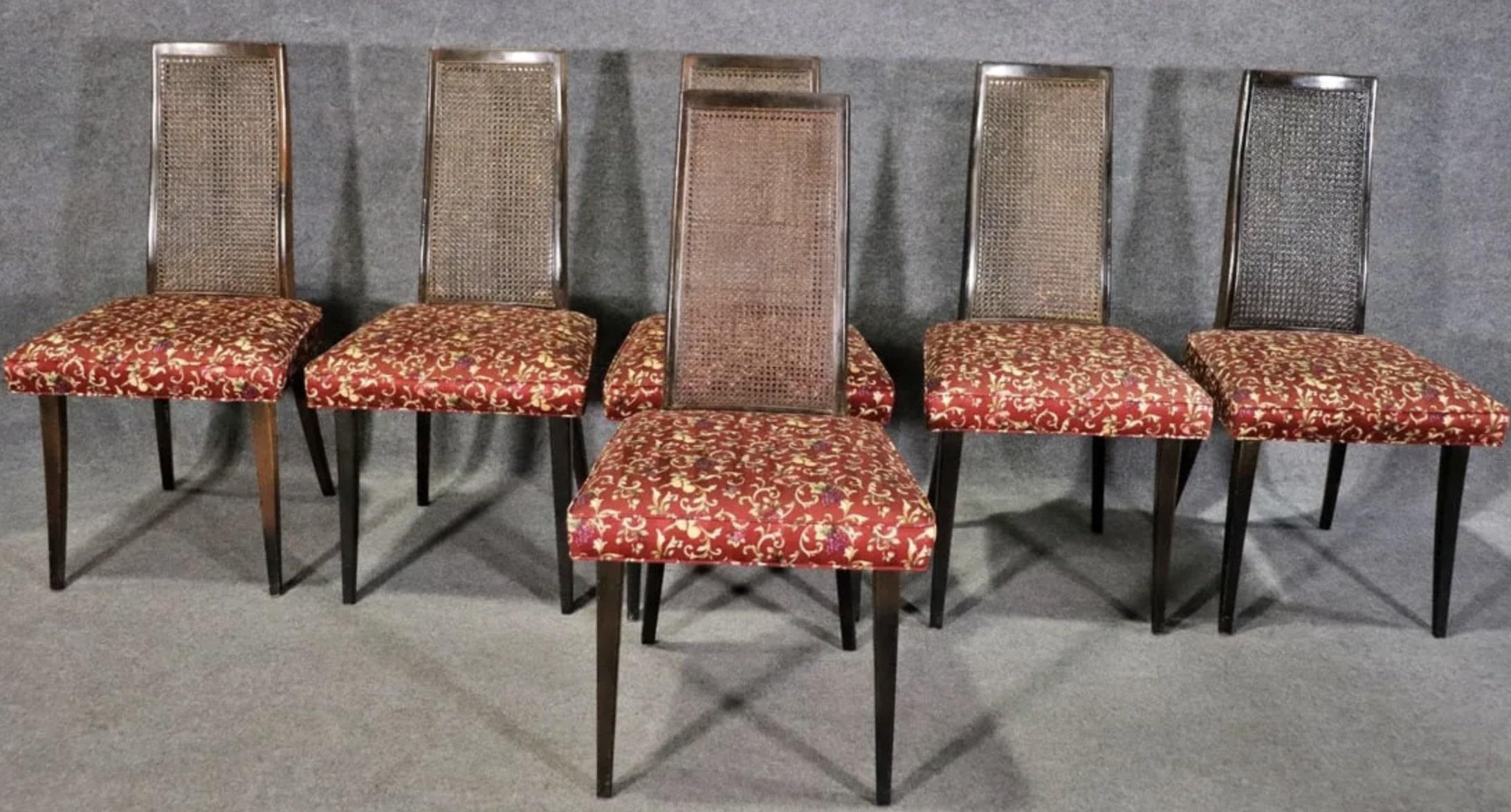 Mid-Century Modern Harvey Probber Set of Eight Chairs For Sale