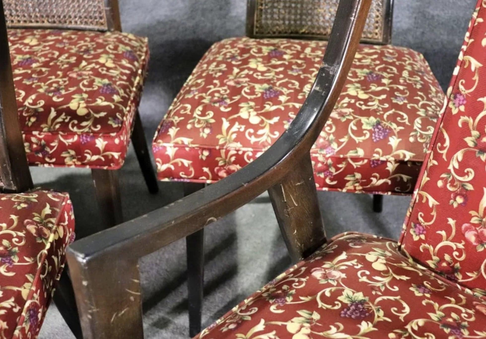 20ième siècle Harvey Probber ensemble de huit chaises en vente