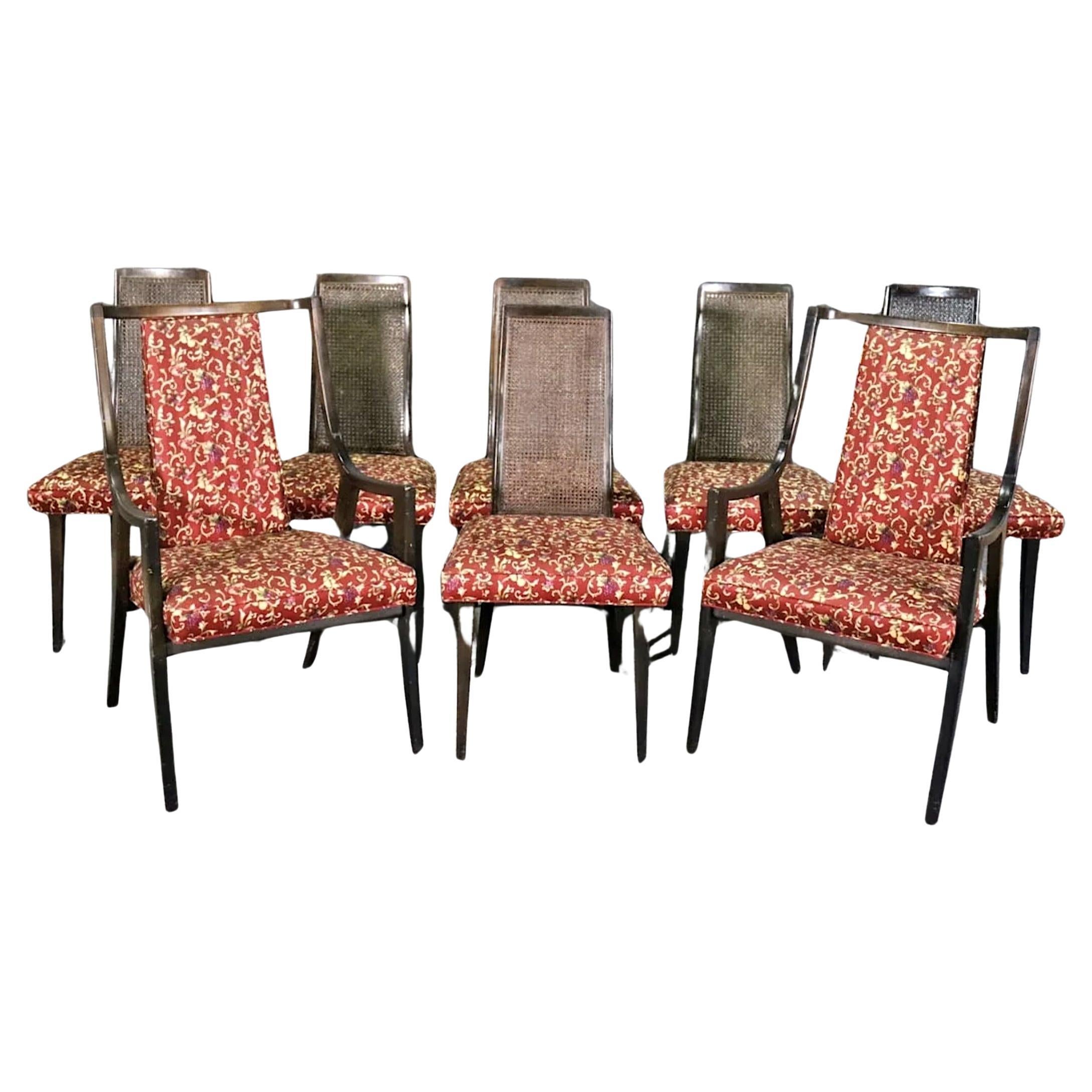 Harvey Probber Set of Eight Chairs