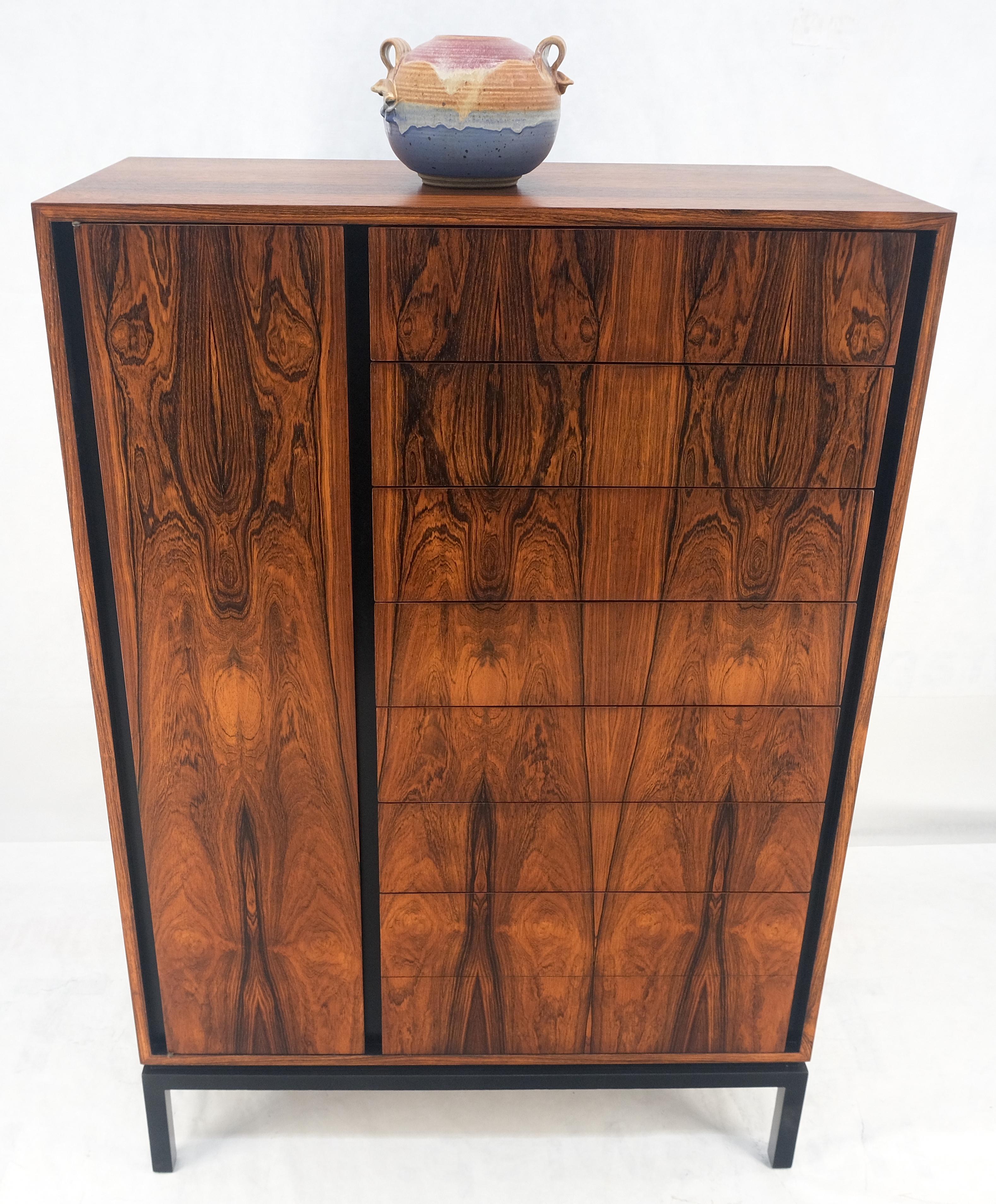 Harvey Probber, comò laterale in stile chifforobe, splendido cassettone in palissandro MINT in vendita 3