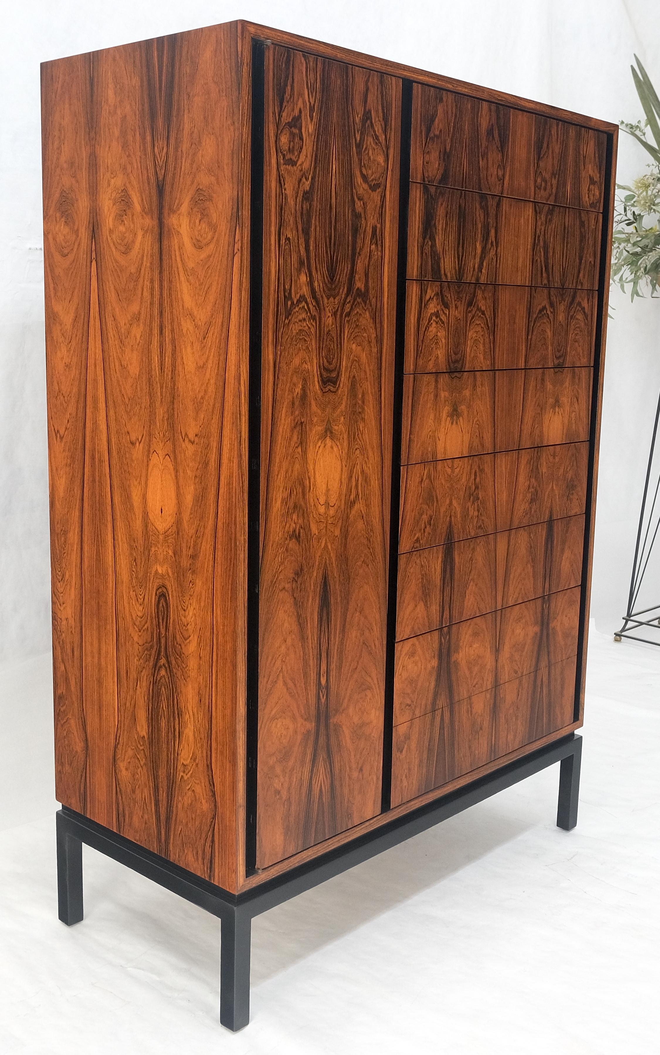 Harvey Probber, comò laterale in stile chifforobe, splendido cassettone in palissandro MINT in vendita 6