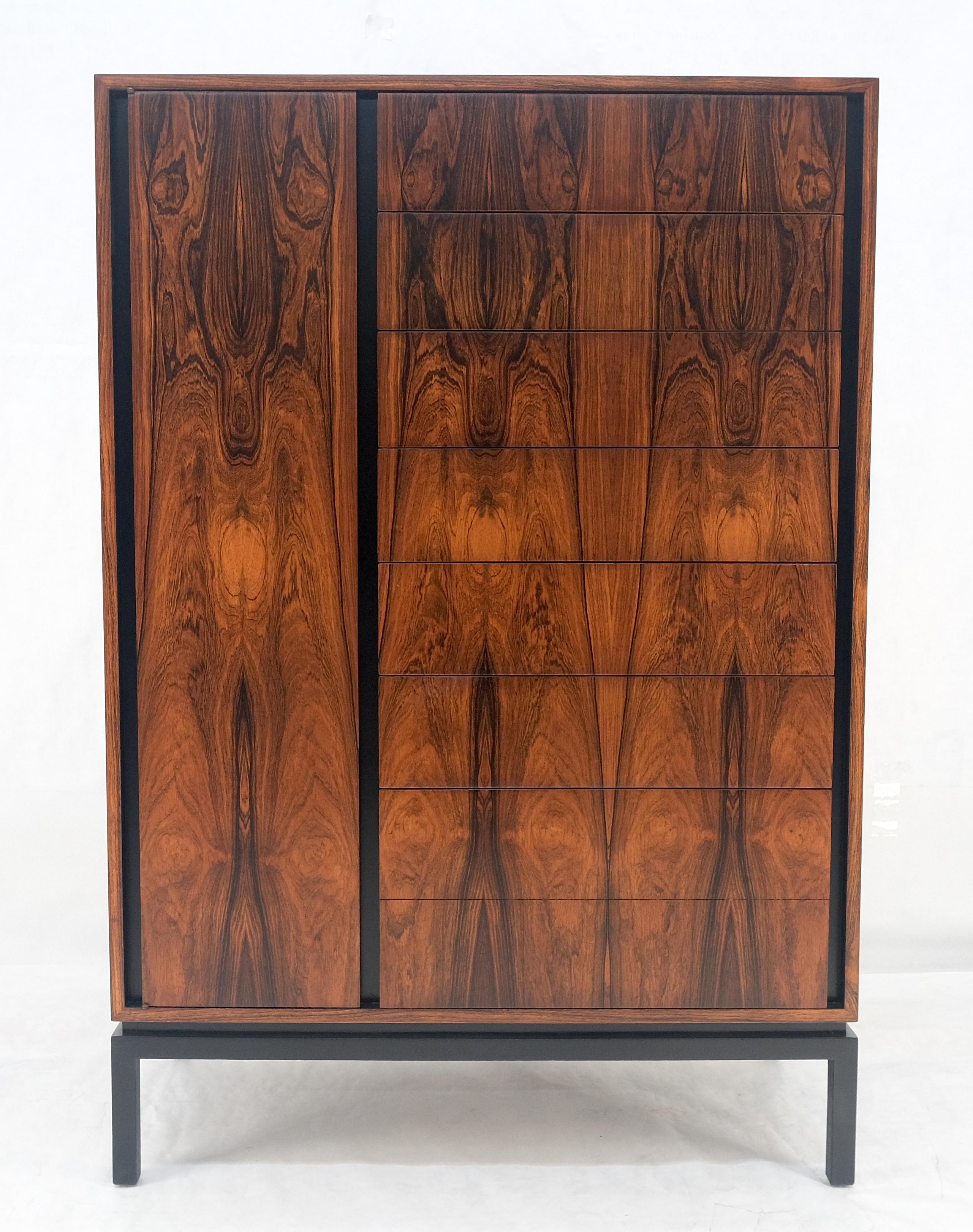 Mid-Century moderno Harvey Probber, comò laterale in stile chifforobe, splendido cassettone in palissandro MINT in vendita